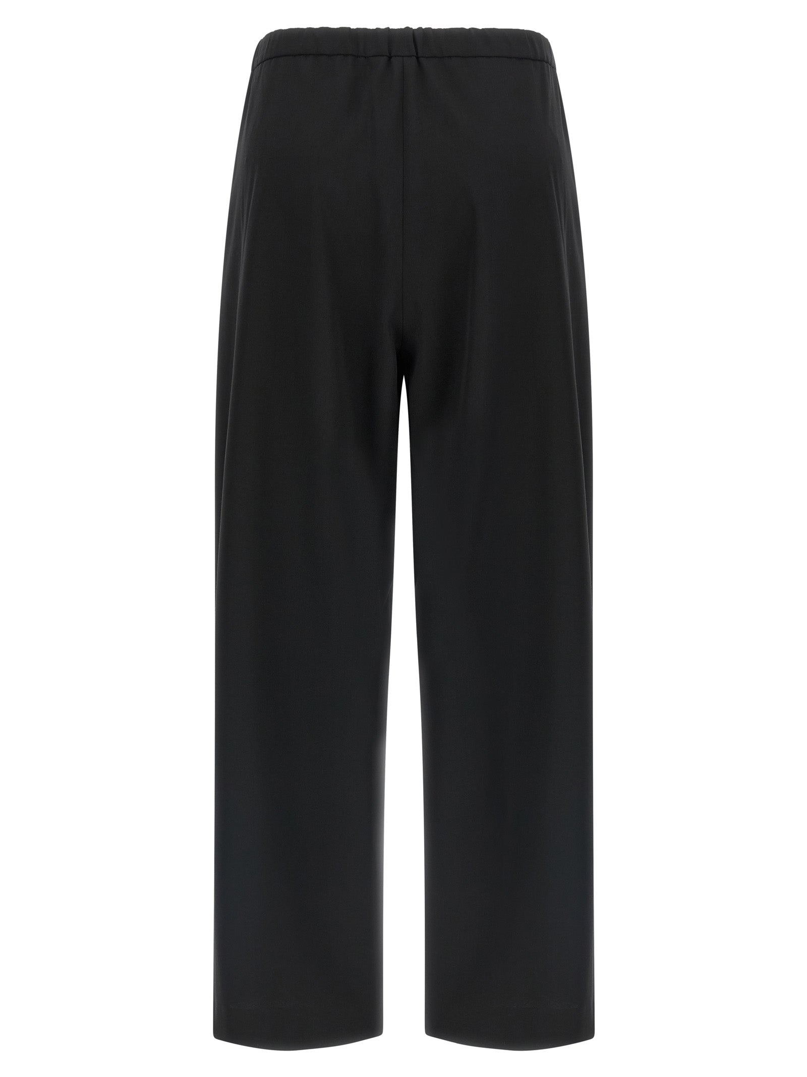 'S Max Mara Black Virgin Wool Joggers (Workout Women's Pants)