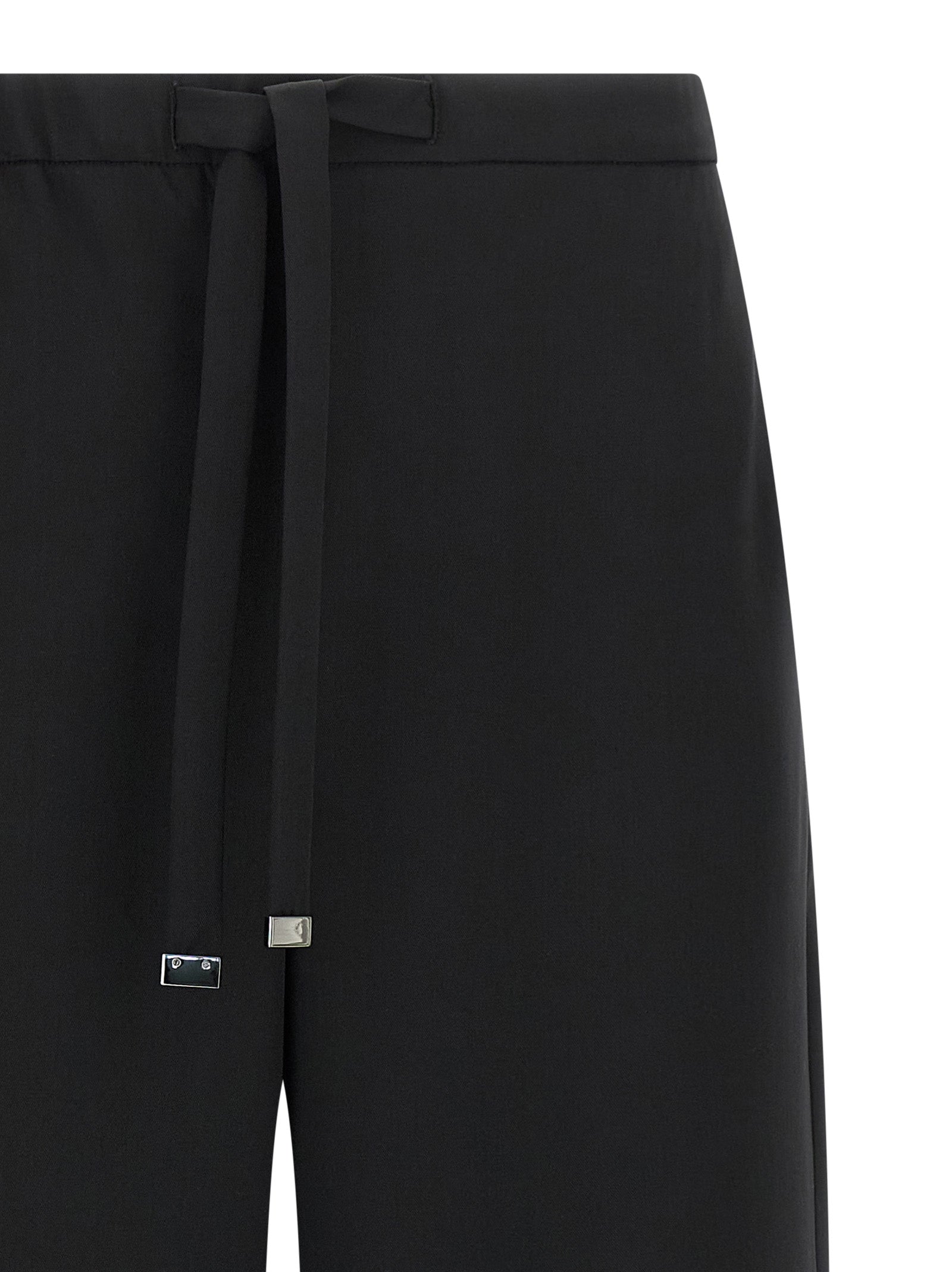 'S Max Mara Black Virgin Wool Joggers (Workout Women's Pants)