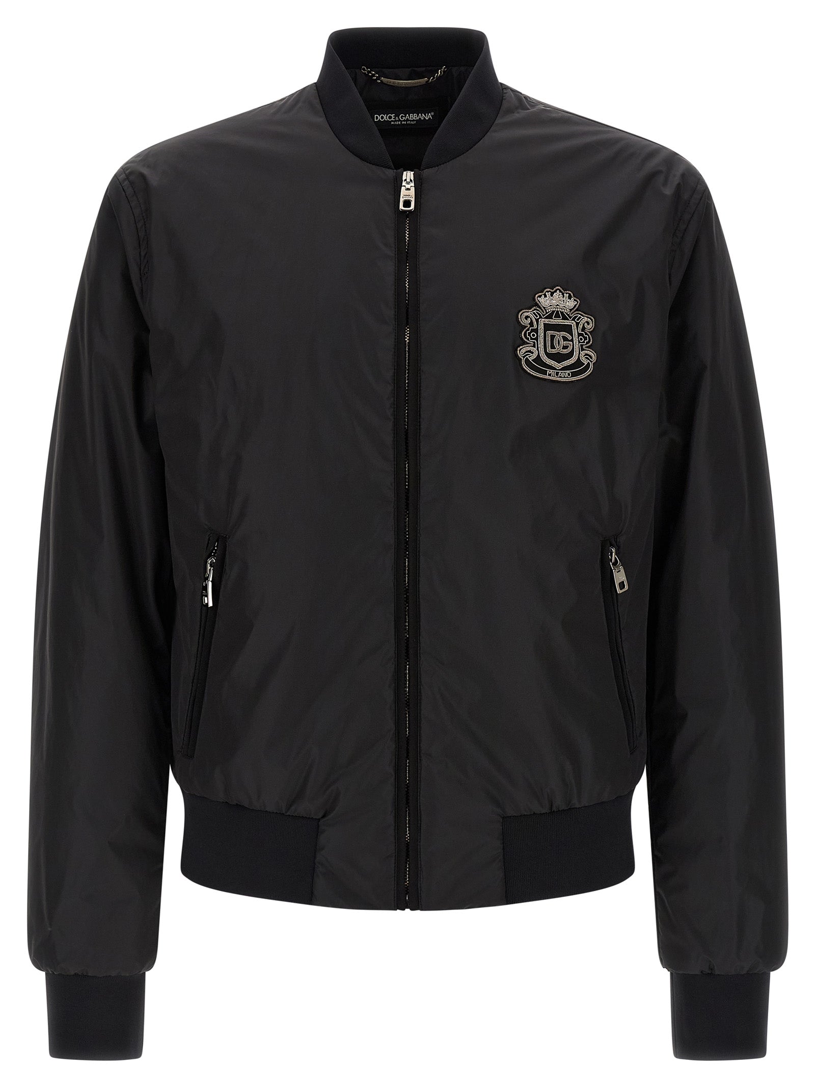 Dolce & Gabbana Black Polyamide Men's Bomber