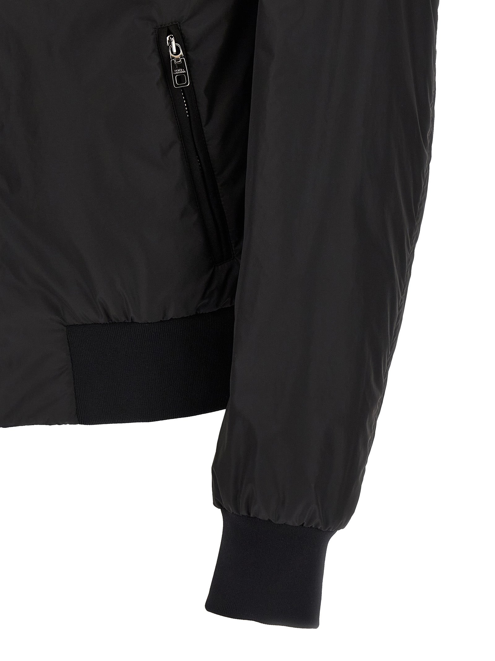 Dolce & Gabbana Black Polyamide Men's Bomber