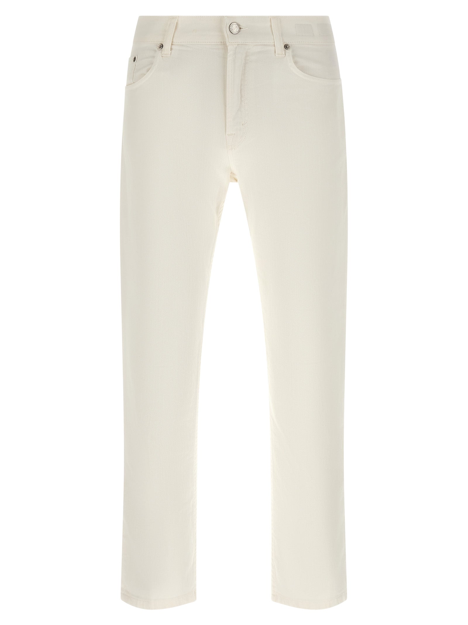 Department 5 White Cotton Straight-Leg Men's Jeans