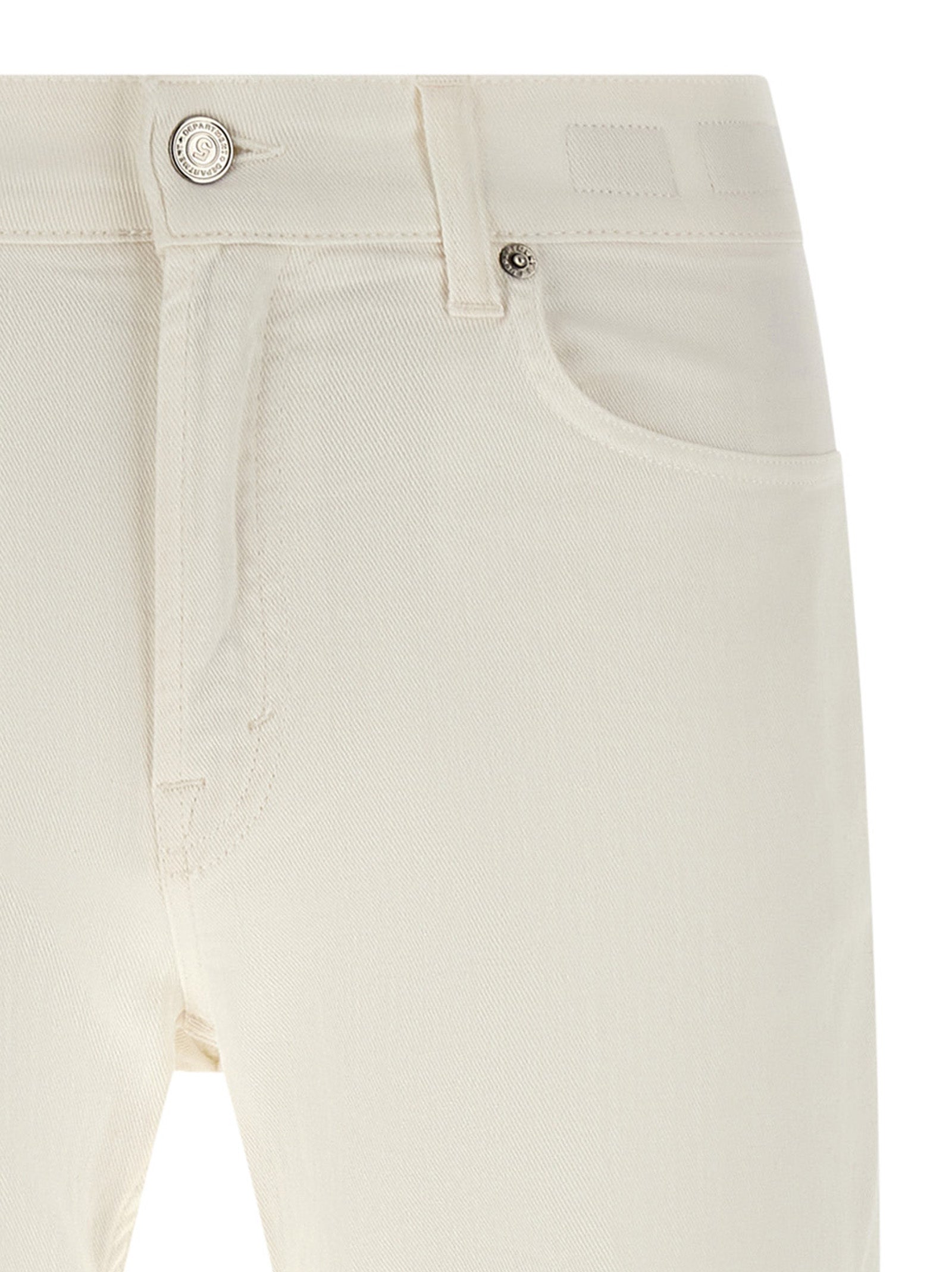 Department 5 White Cotton Straight-Leg Men's Jeans
