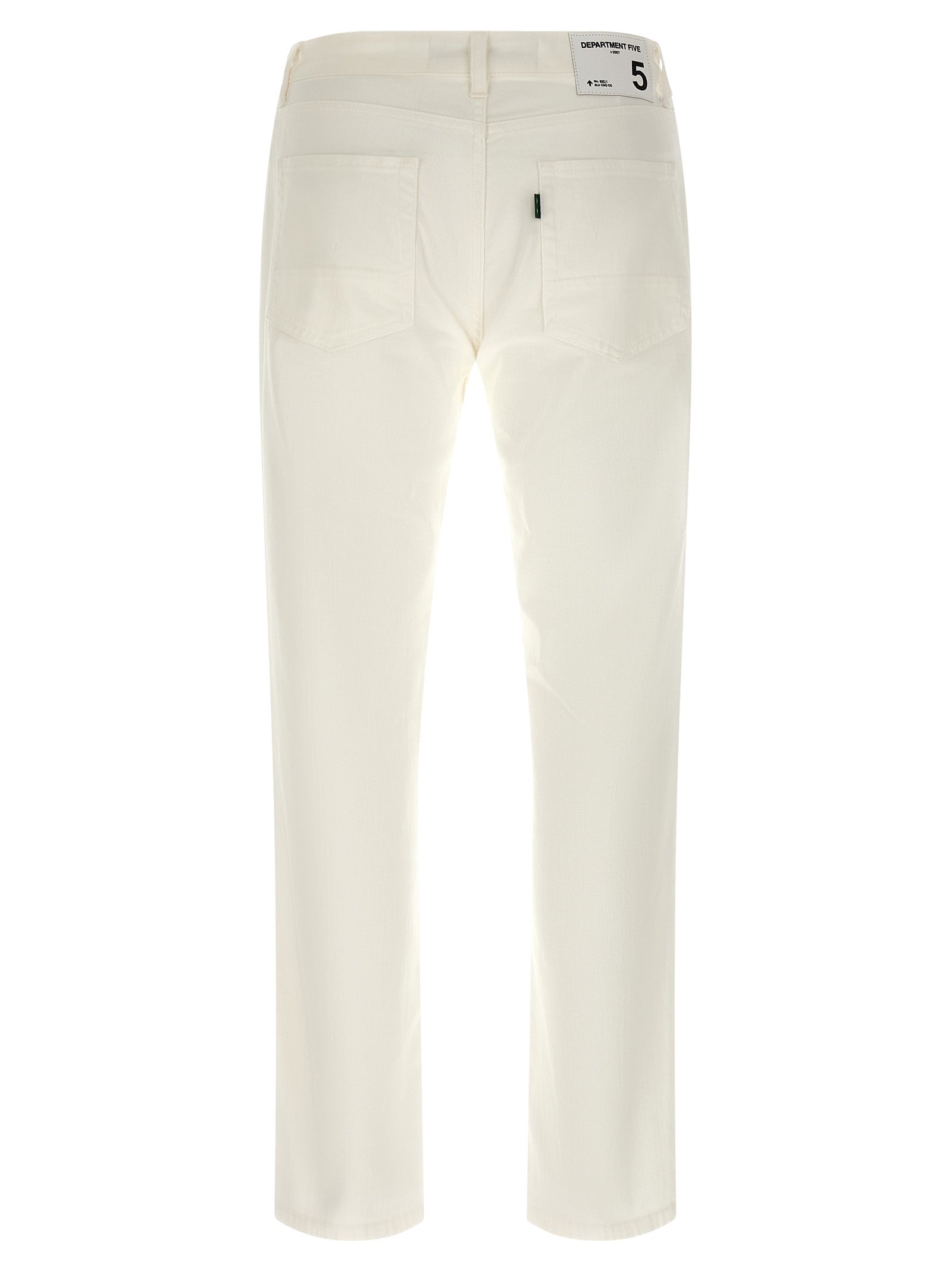Department 5 White Cotton Straight-Leg Men's Jeans