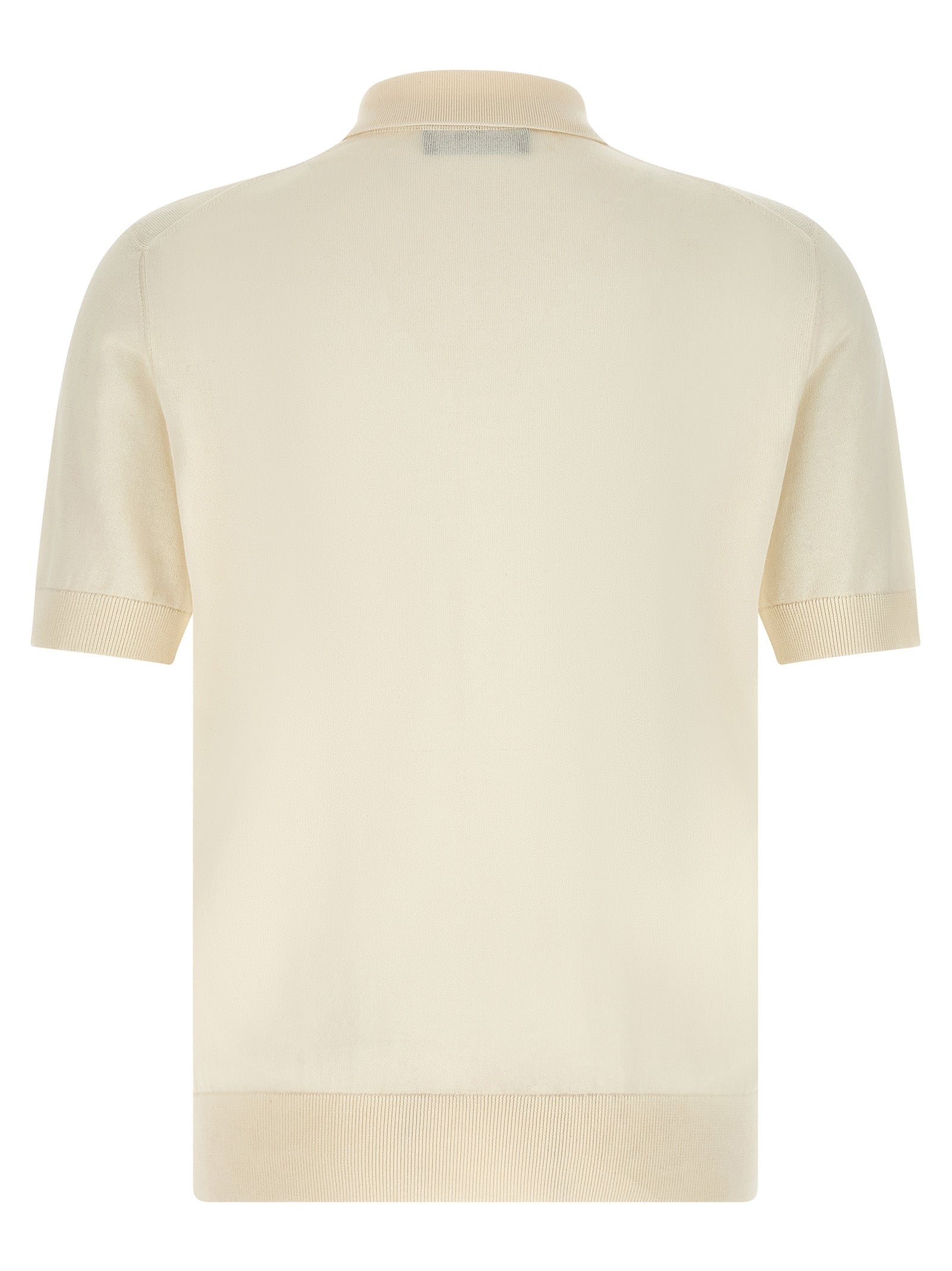 Dolce & Gabbana White Cotton Polo Men's Shirt
