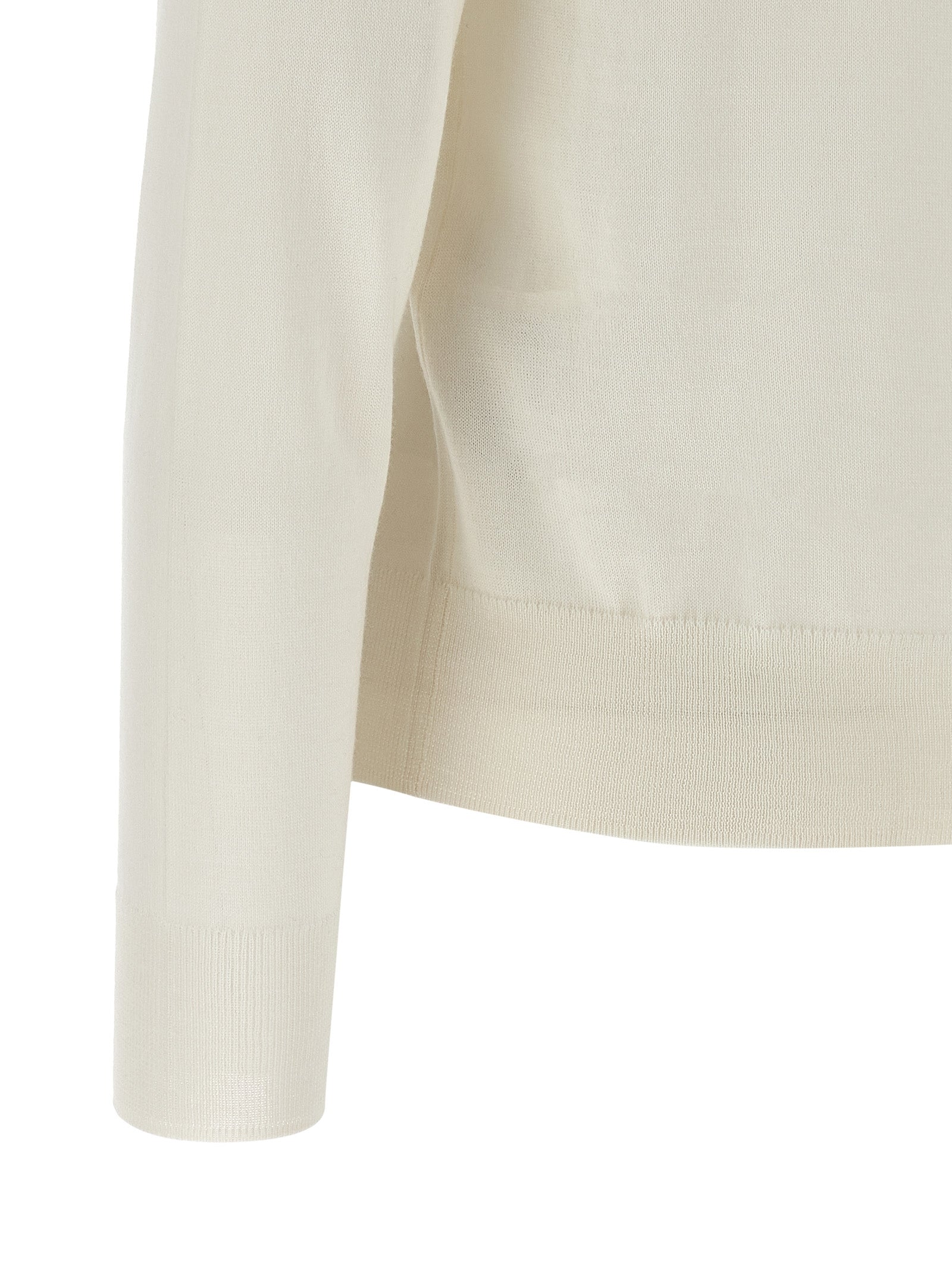 P.A.R.O.S.H. White Wool Women's Cardigan