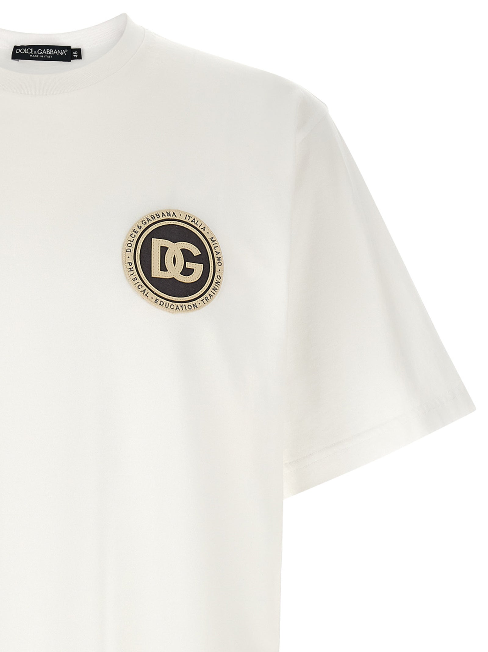 Dolce & Gabbana White Cotton Men's T-Shirt