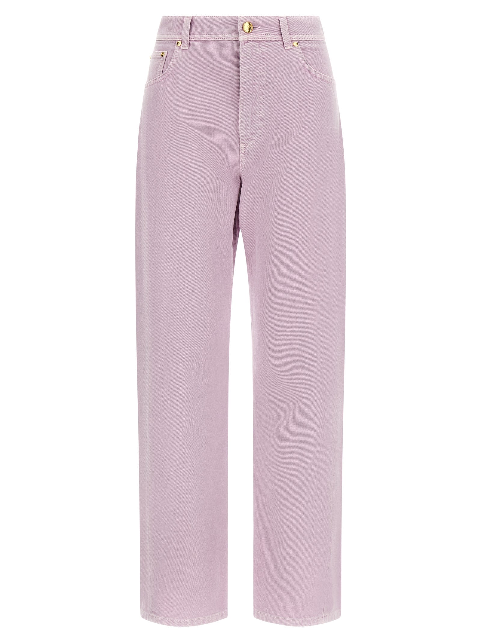 Alberta Ferretti Multicolor Cotton Straight-Leg Women's Jeans
