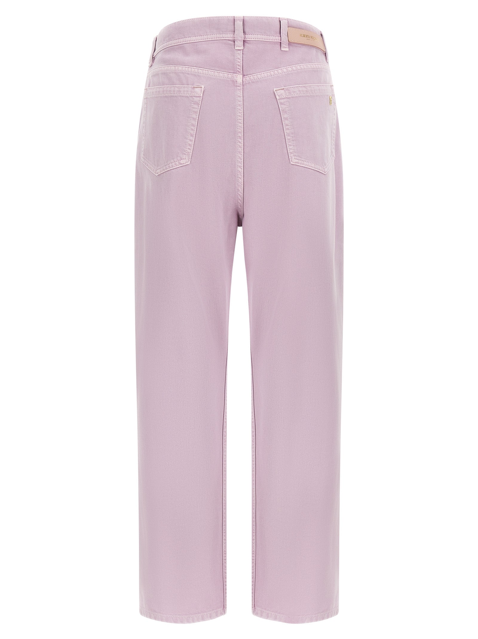 Alberta Ferretti Multicolor Cotton Straight-Leg Women's Jeans