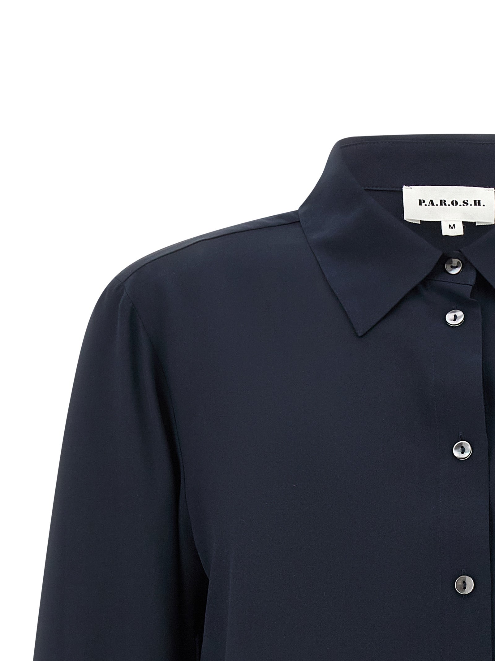 P.A.R.O.S.H. Blue Silk Women's Blouse