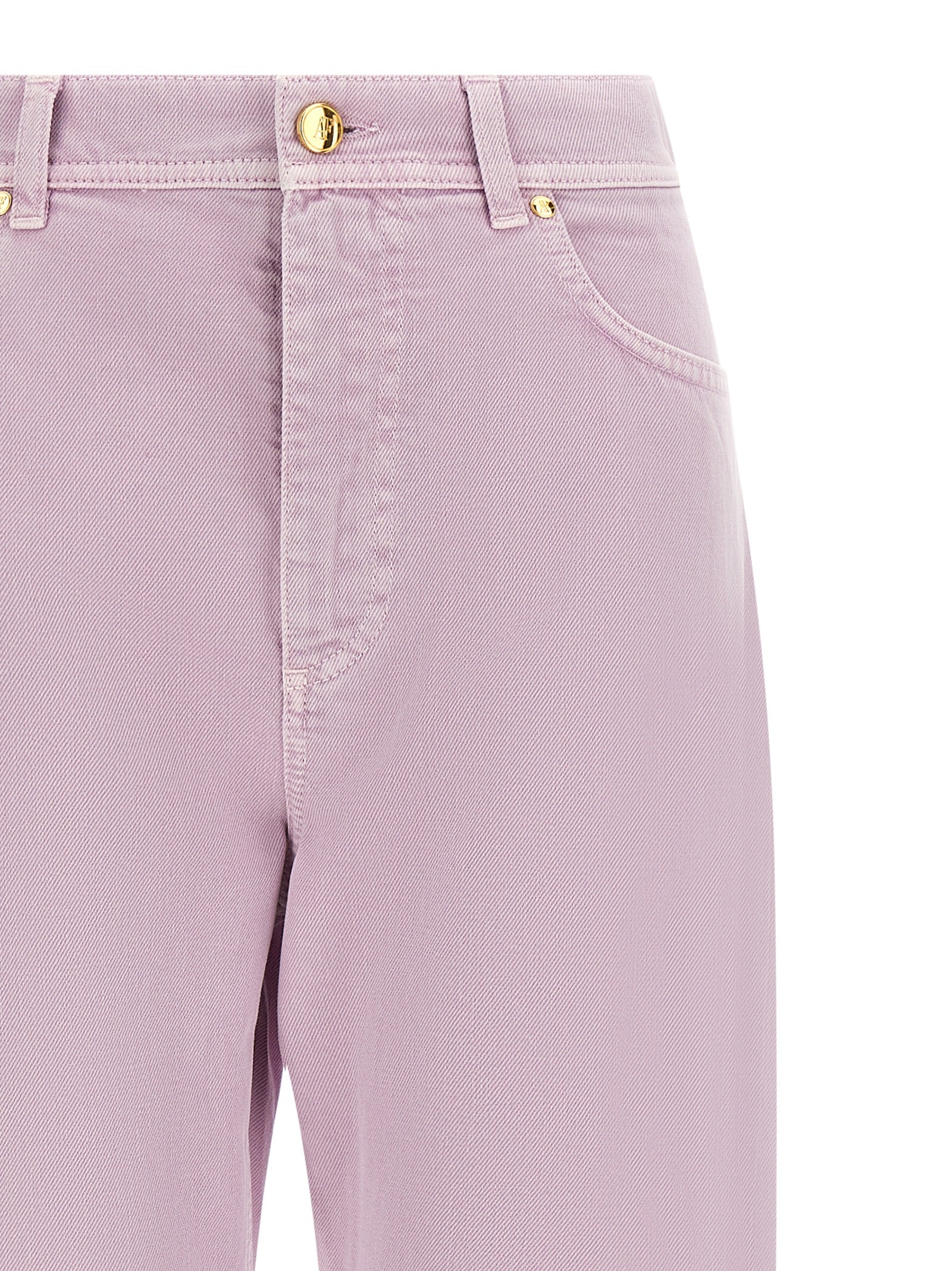Alberta Ferretti Multicolor Cotton Straight-Leg Women's Jeans