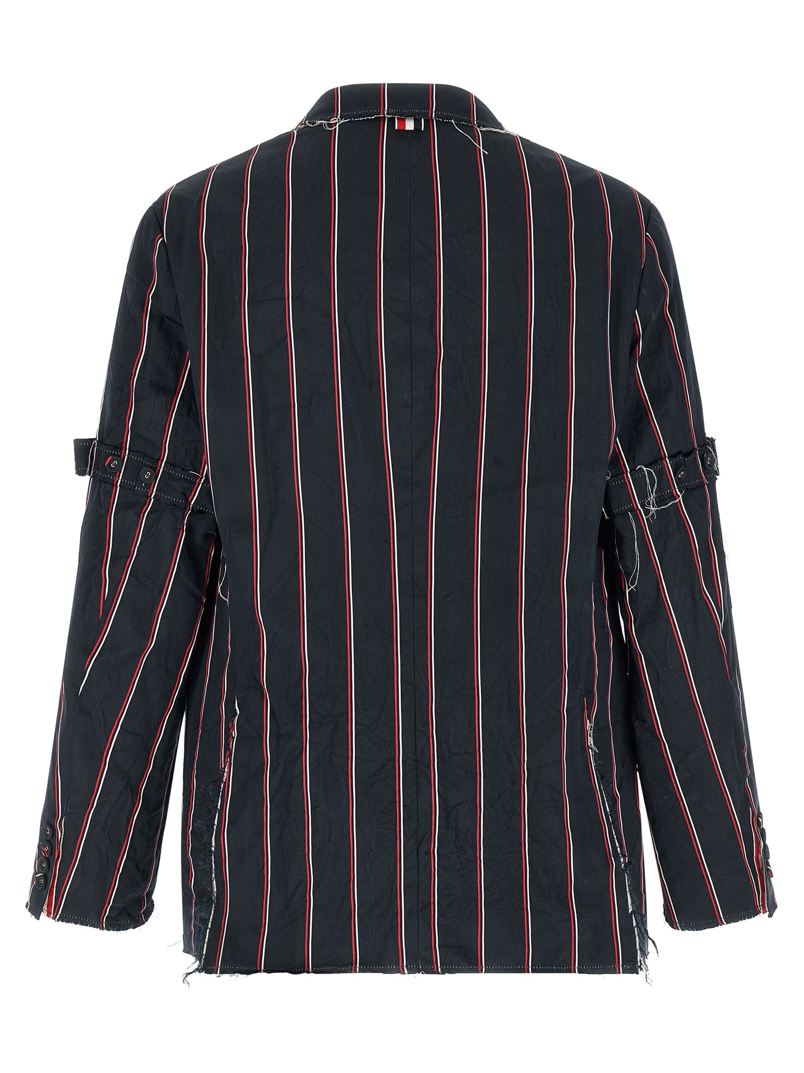 Thom Browne Blue Silk Men's Blazer