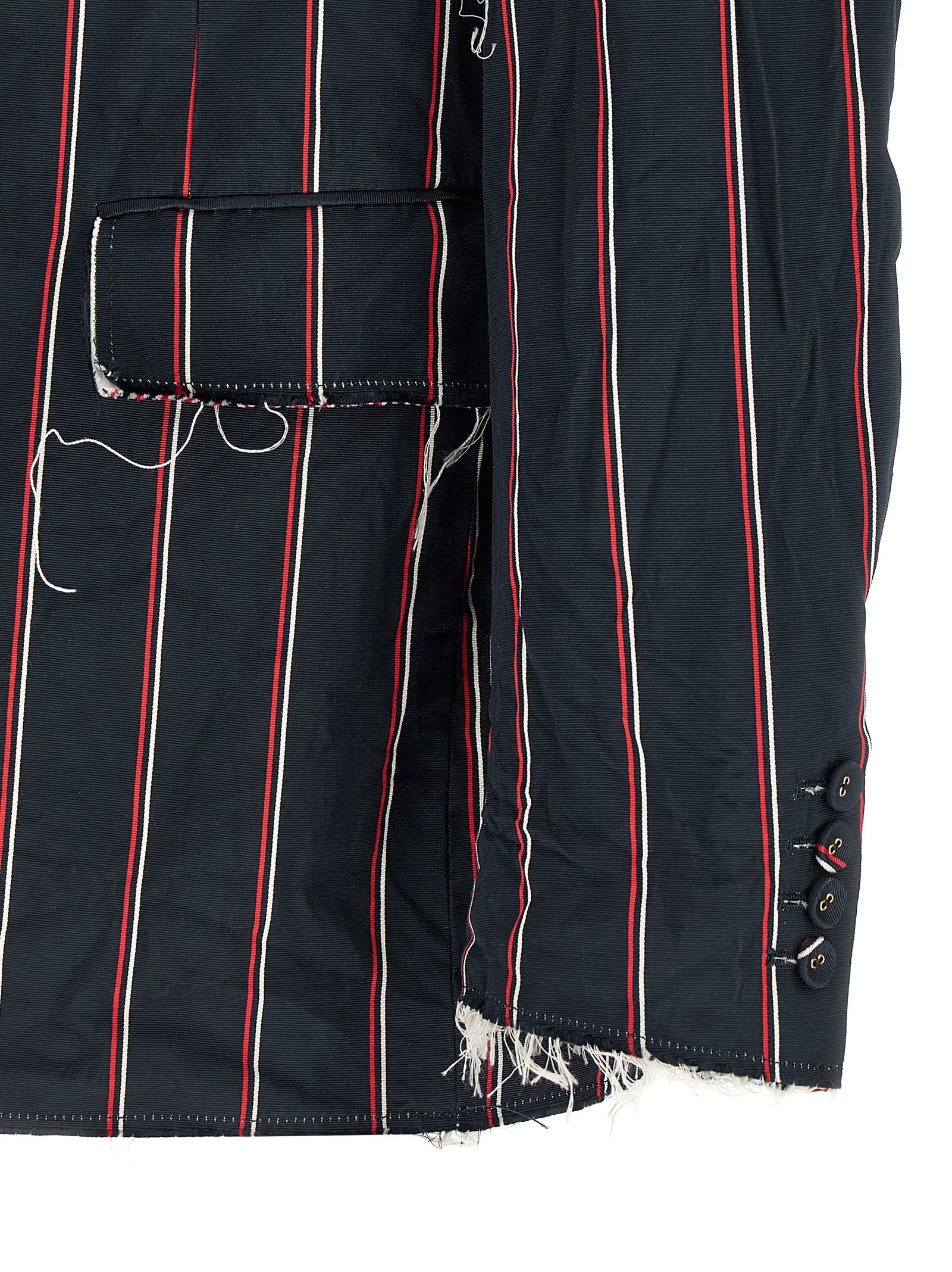 Thom Browne Blue Silk Men's Blazer