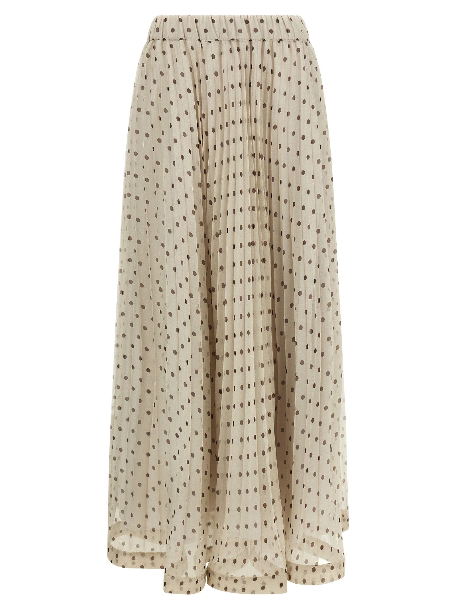 P.A.R.O.S.H. Beige Polyester Mini Women's Skirt