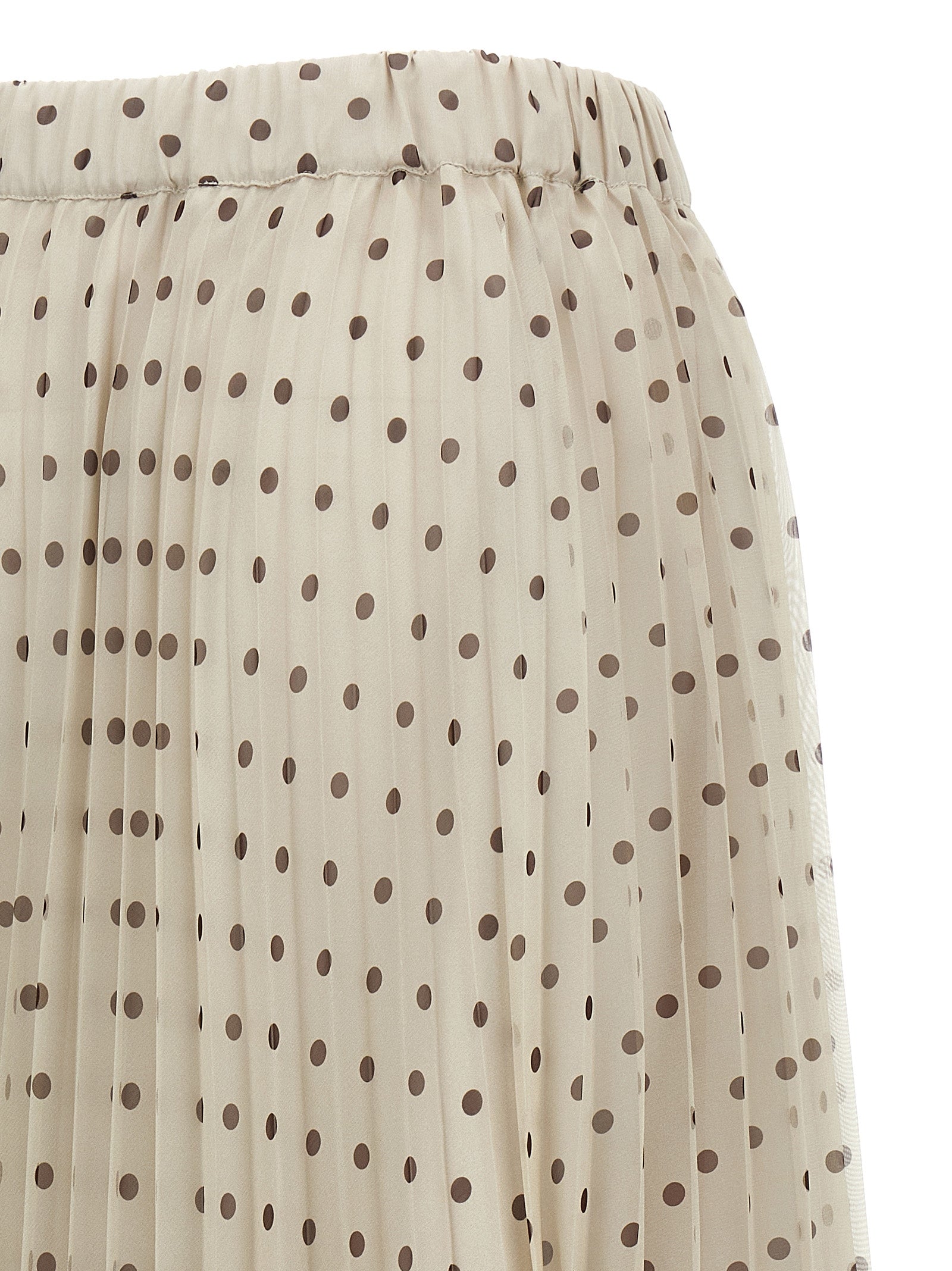 P.A.R.O.S.H. Beige Polyester Mini Women's Skirt