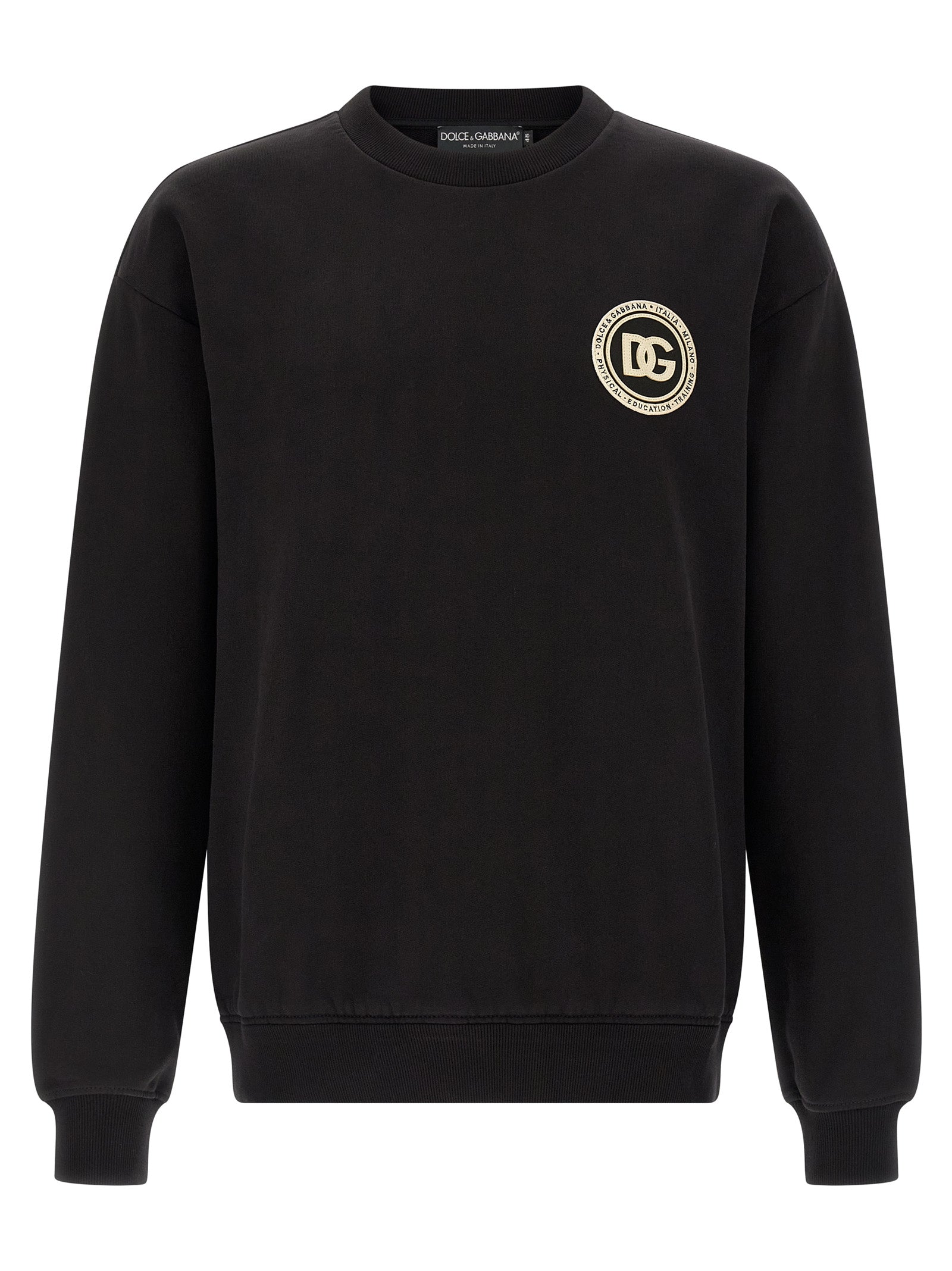 Dolce & Gabbana Black Cotton Men's Sweatshirt