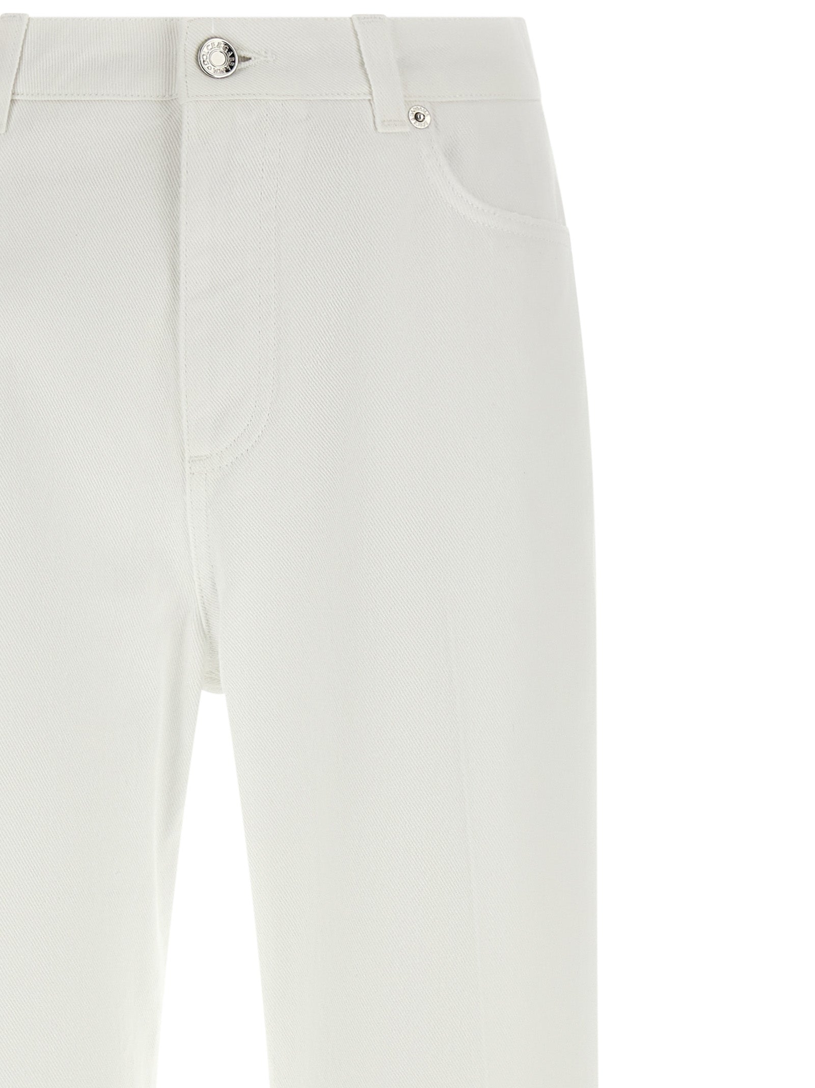 Dolce & Gabbana White Cotton Flared Women's Jeans