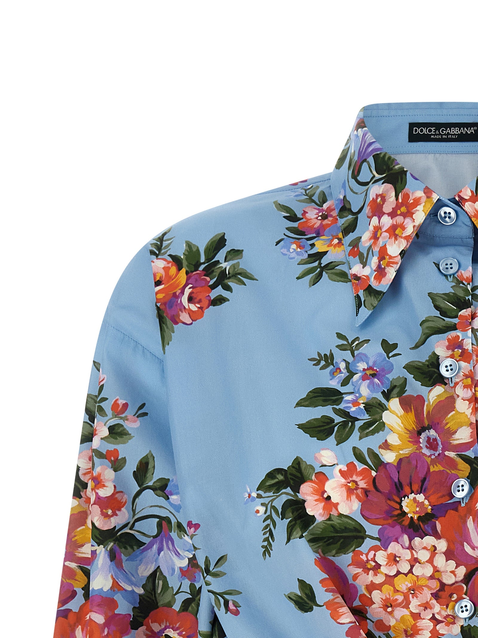 Dolce & Gabbana Blue Cotton Women's Blouse