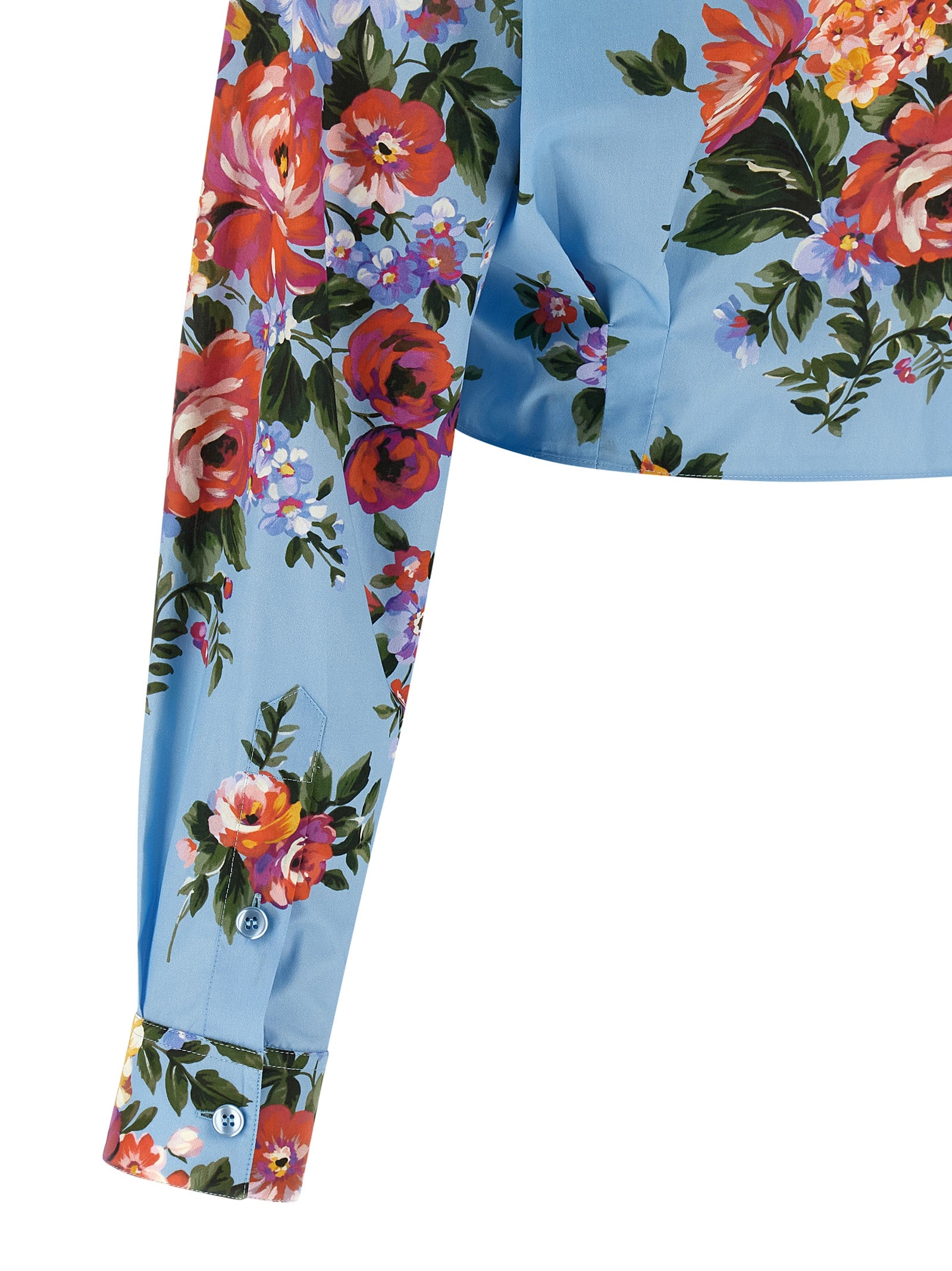 Dolce & Gabbana Blue Cotton Women's Blouse