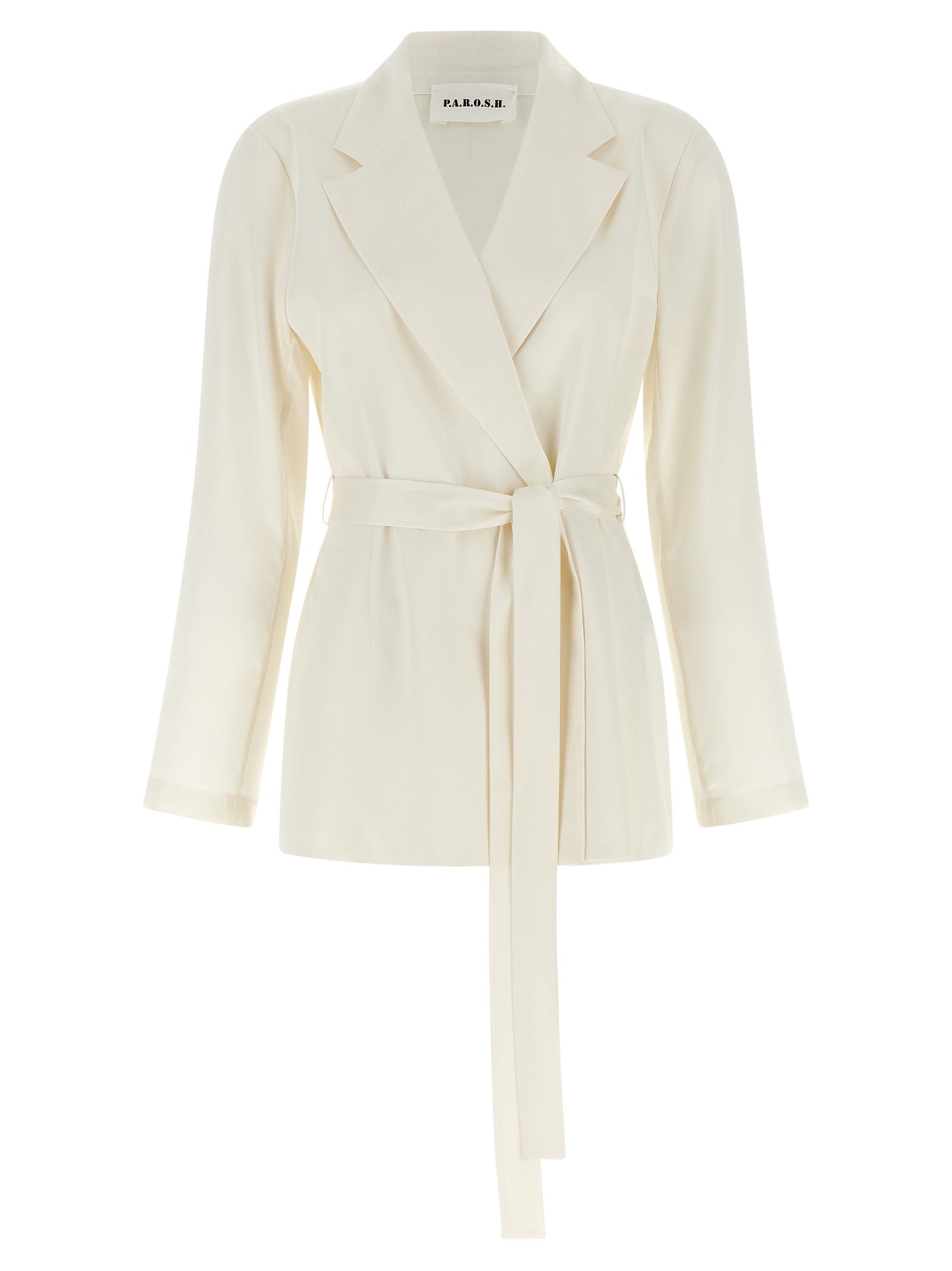 P.A.R.O.S.H. White Polyester Women's Blazer