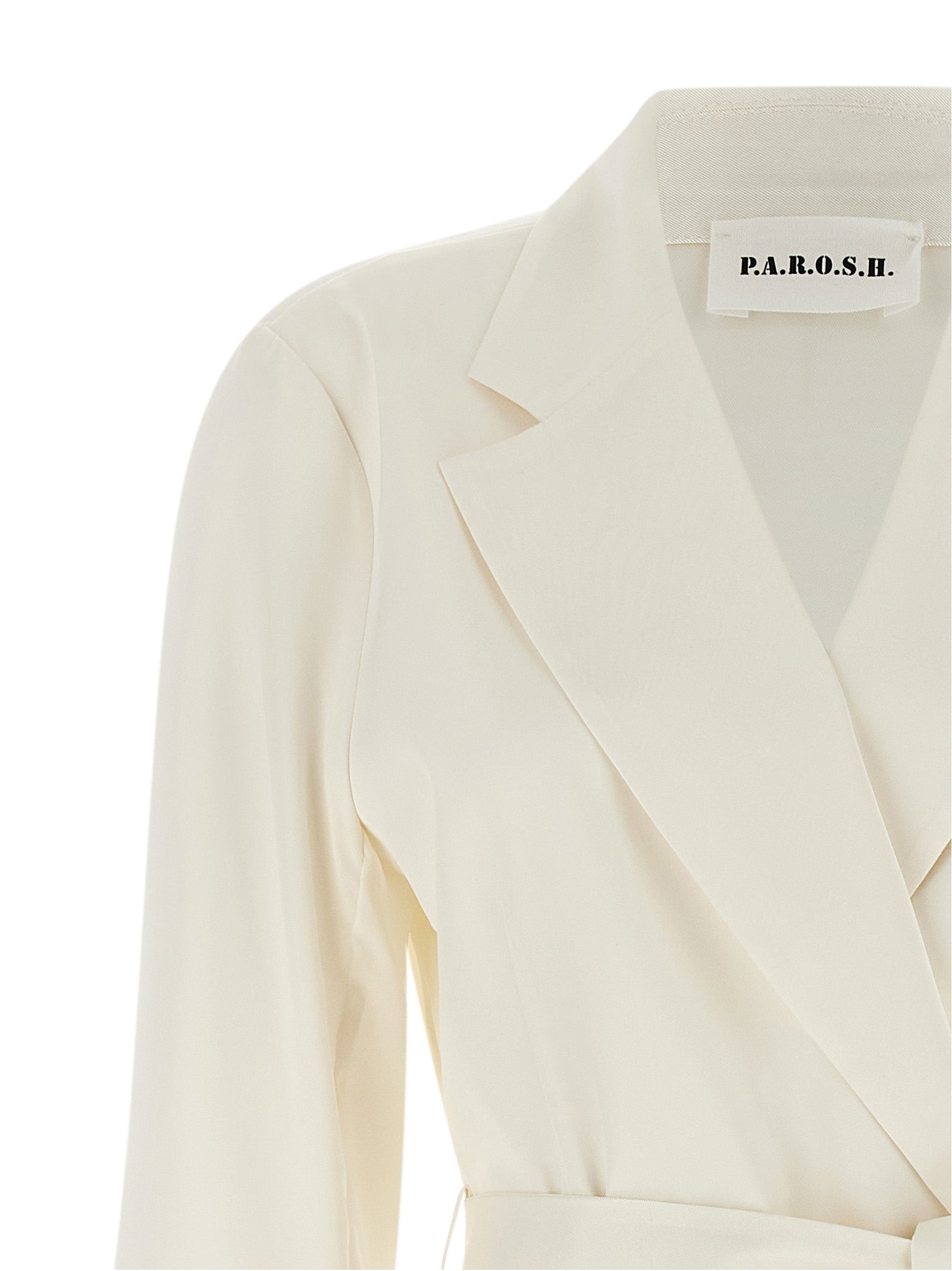 P.A.R.O.S.H. White Polyester Women's Blazer