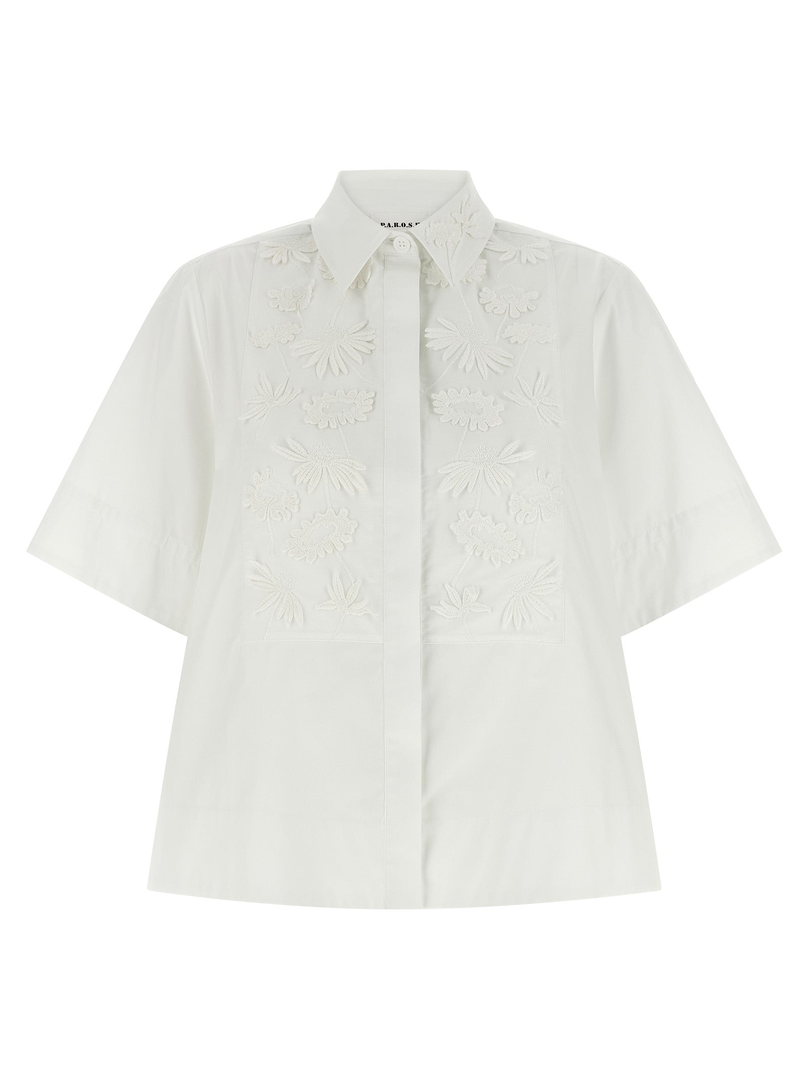 P.A.R.O.S.H. White Cotton Women's Blouse