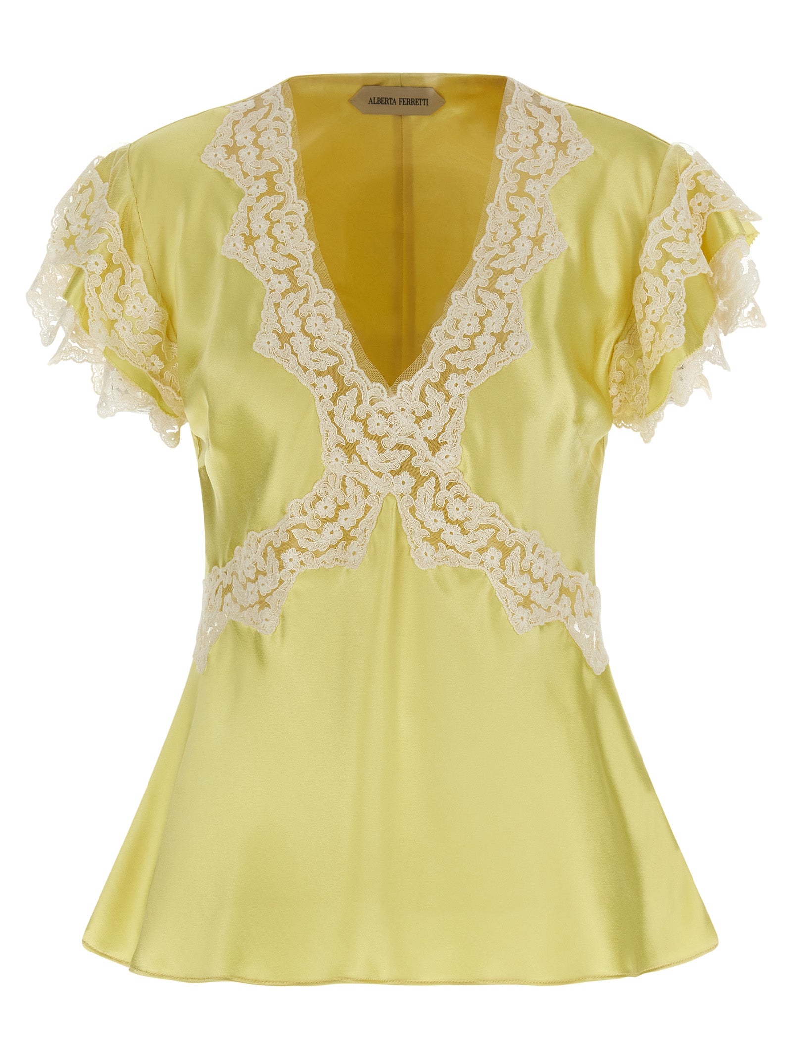 Alberta Ferretti Bicolor Viscose Tank Women's Tops