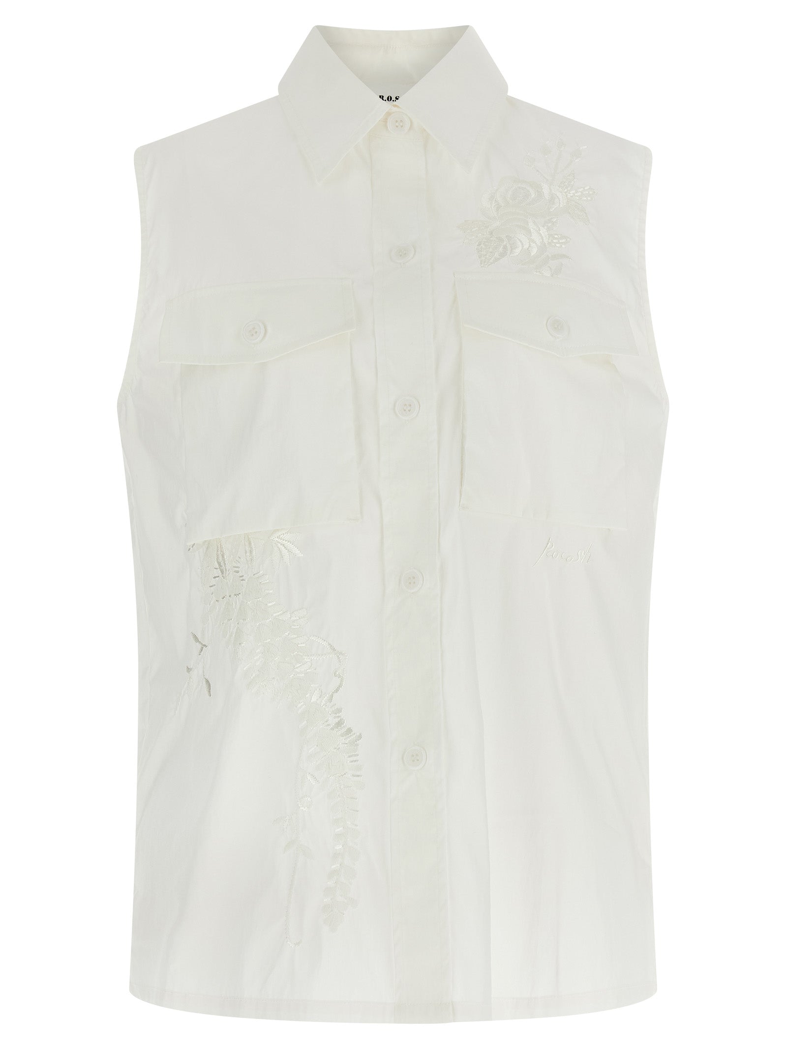 P.A.R.O.S.H. White Polyamide Women's Blouse