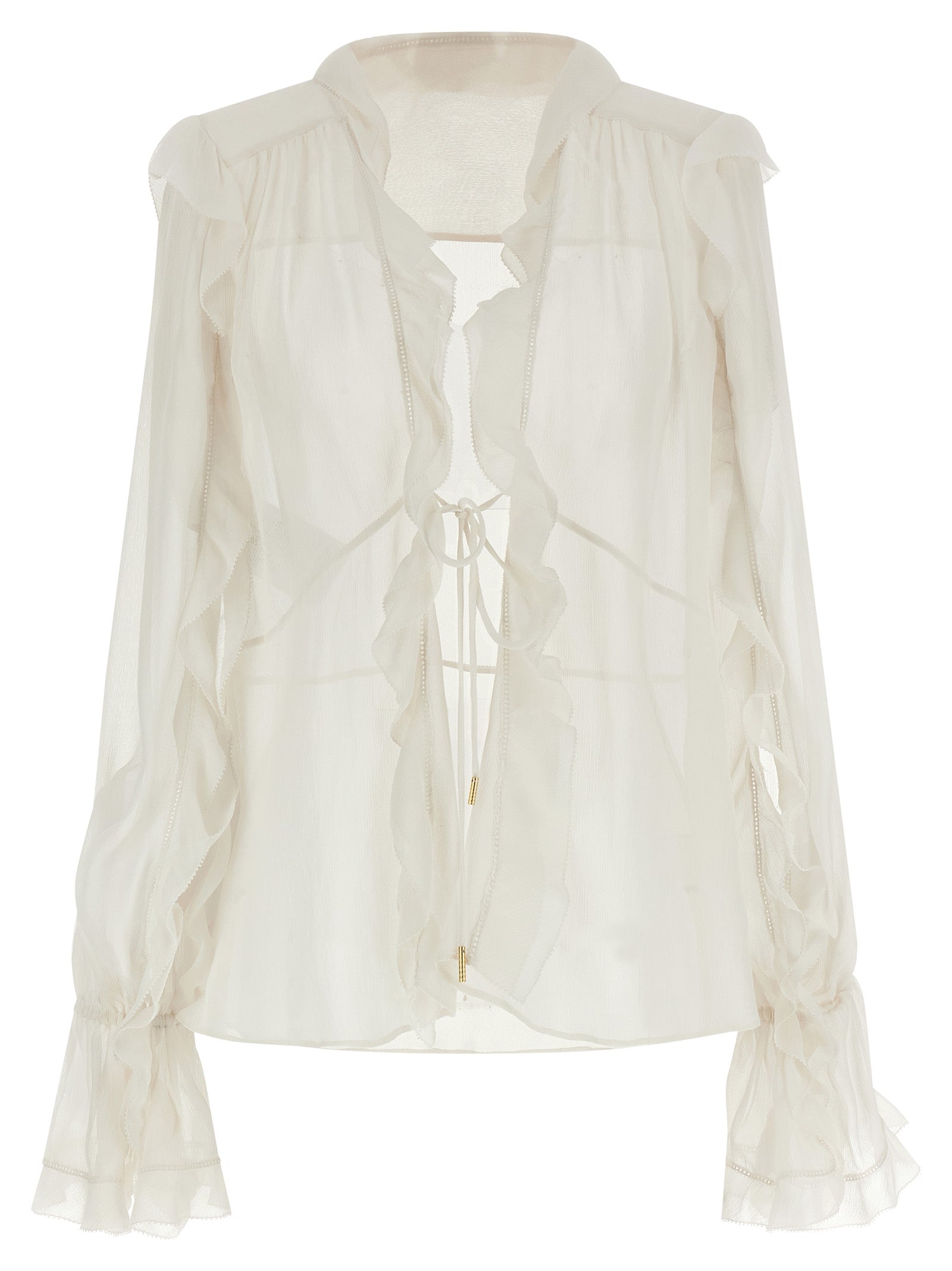 Alberta Ferretti Beige Acetate Women's Blouse