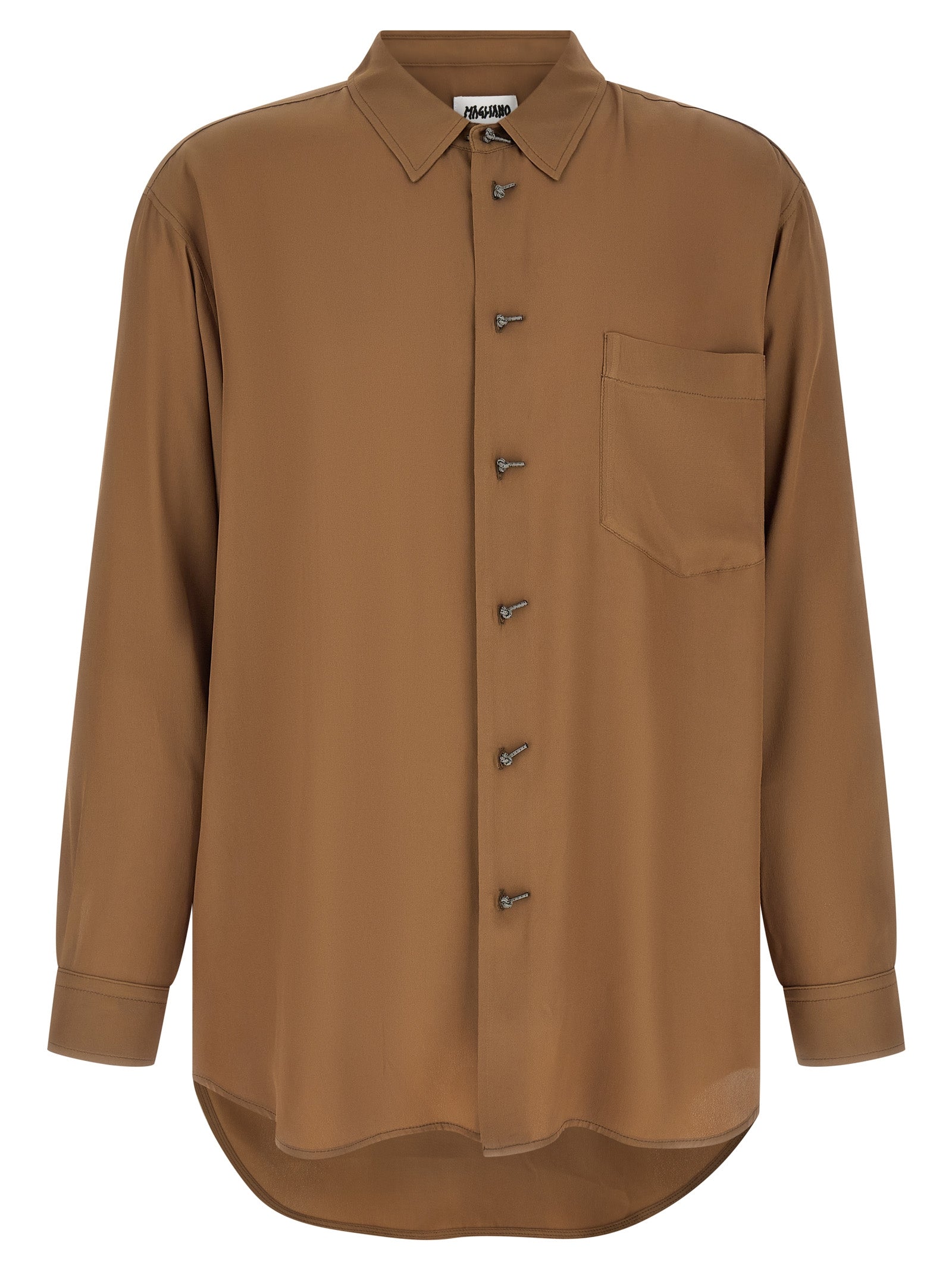 Magliano Brown Acetate Men's Blouse