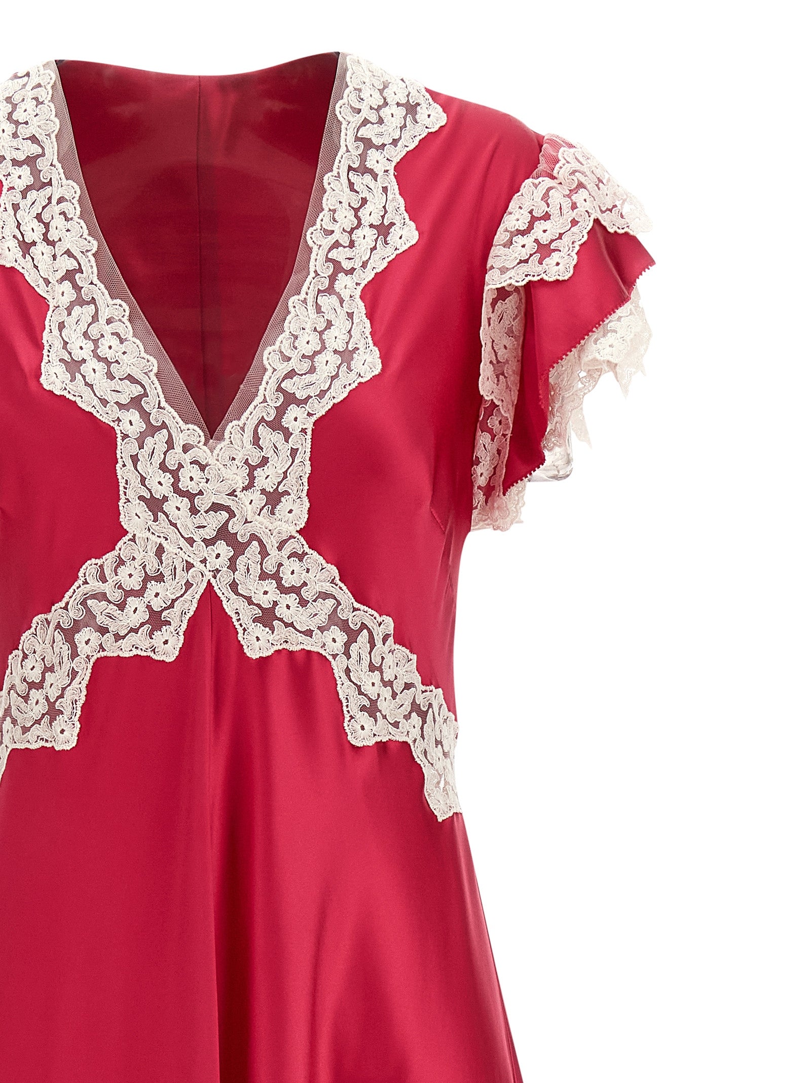 Alberta Ferretti Fuchsia Viscose Long Women's Dress