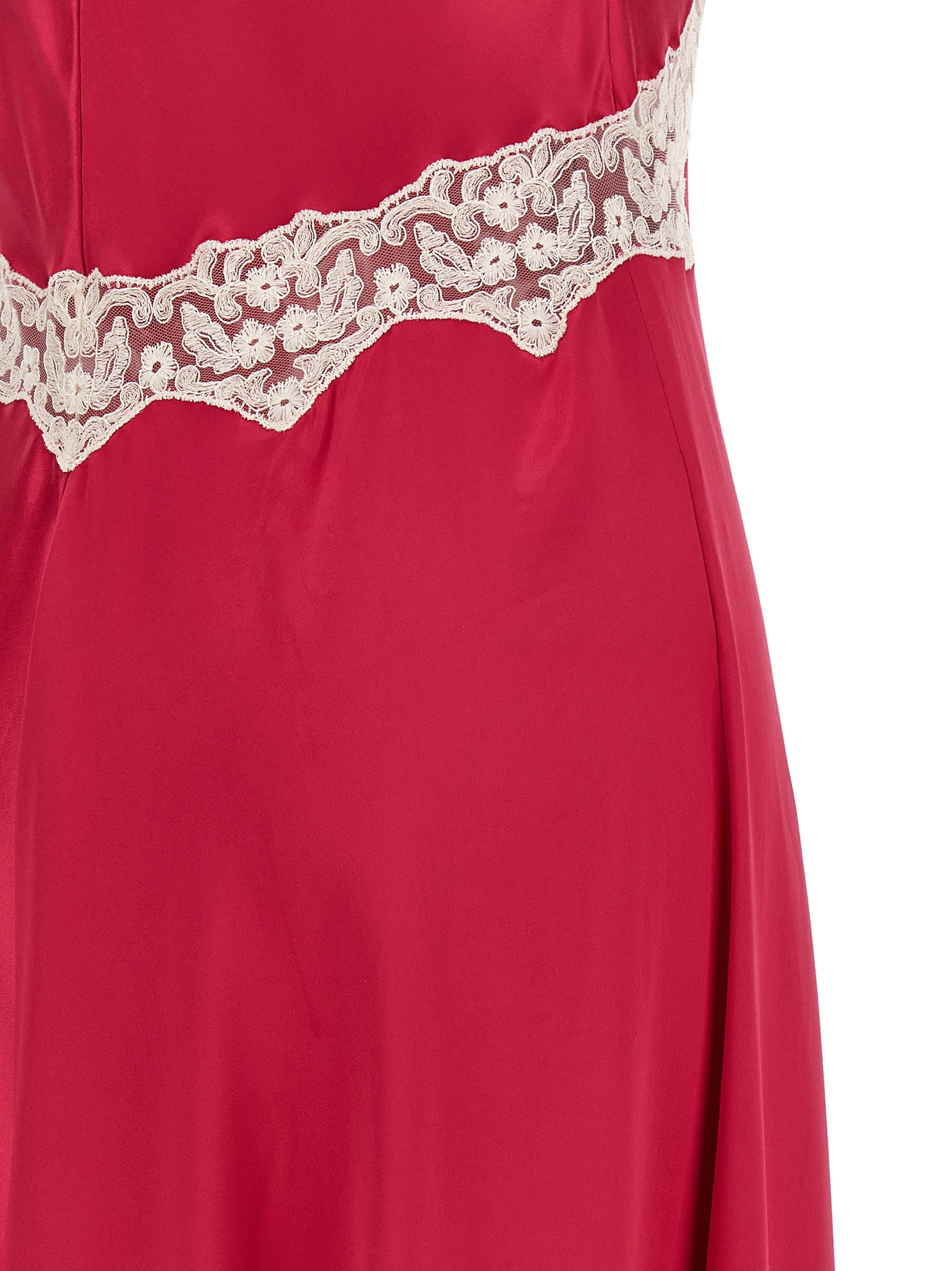 Alberta Ferretti Fuchsia Viscose Long Women's Dress