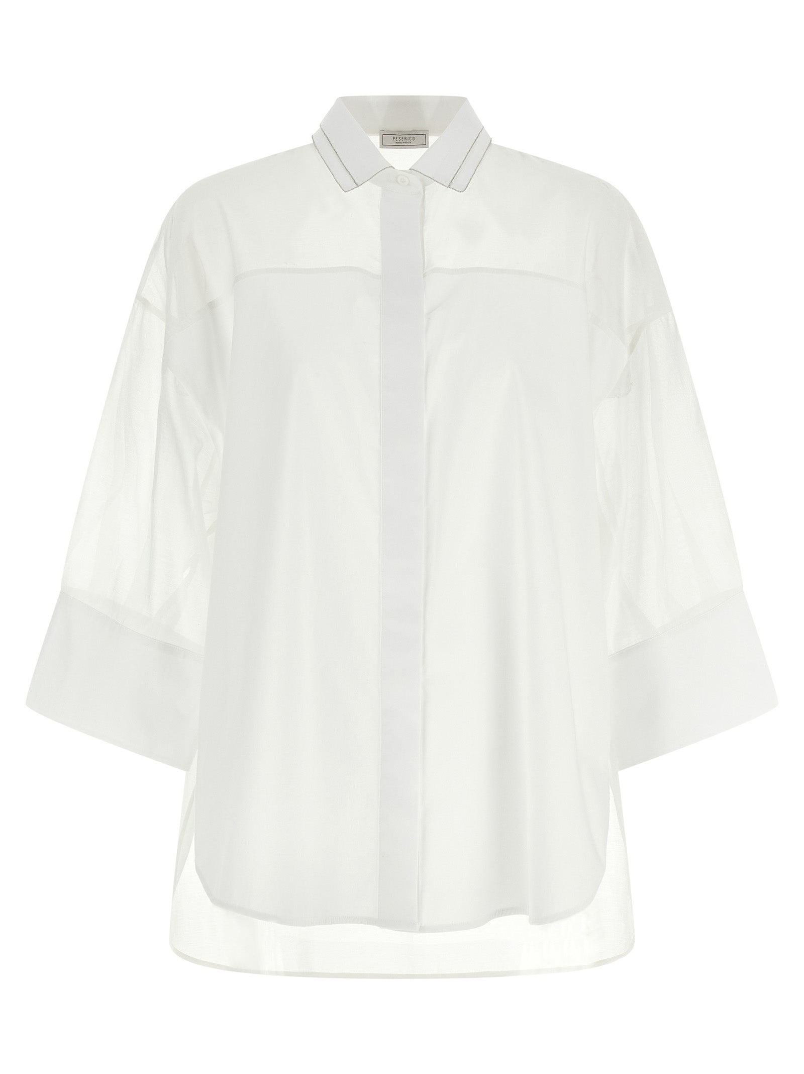 Peserico White Cotton Women's Blouse