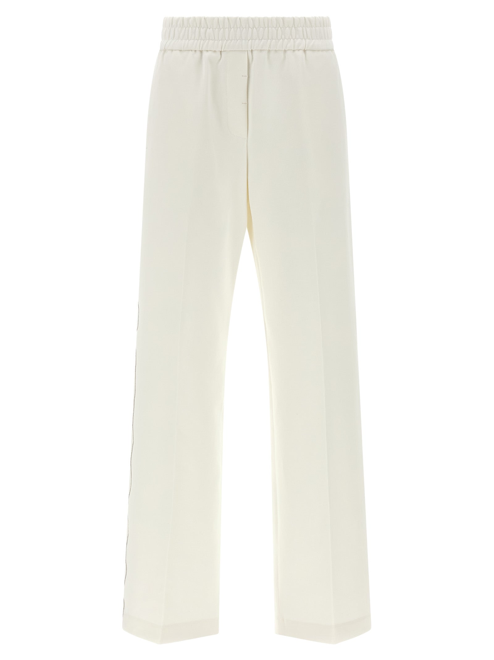Peserico White Cotton Casual Women's Pants