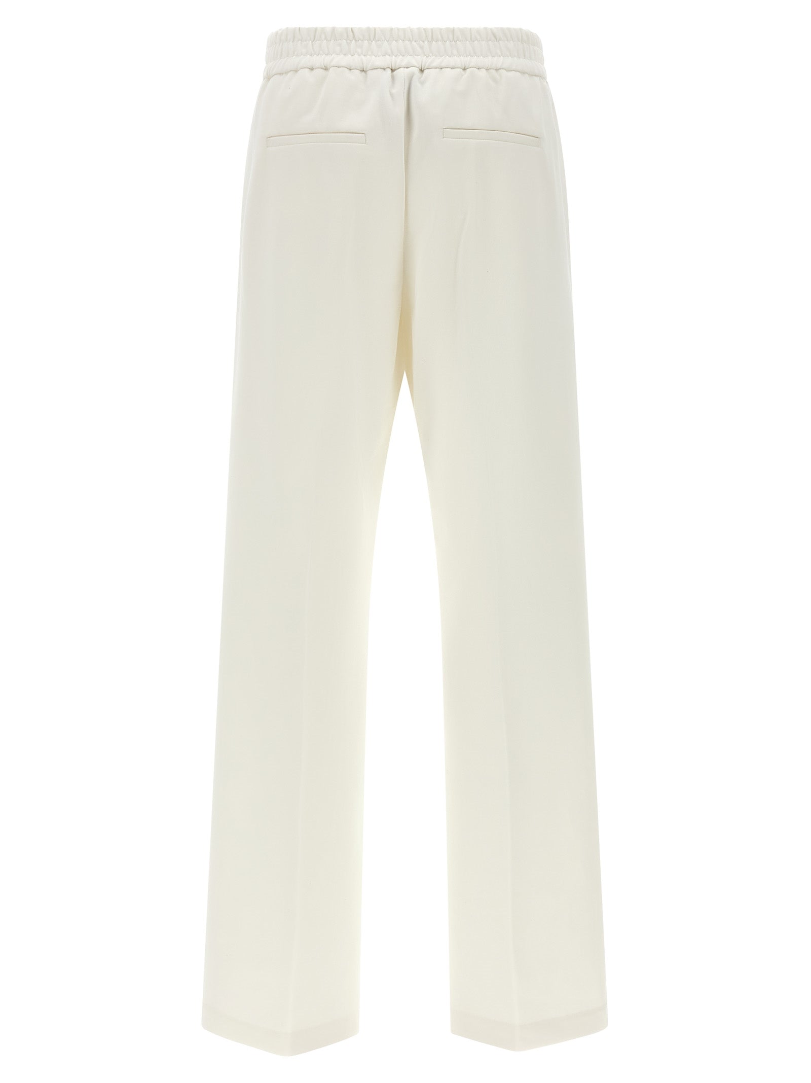 Peserico White Cotton Casual Women's Pants