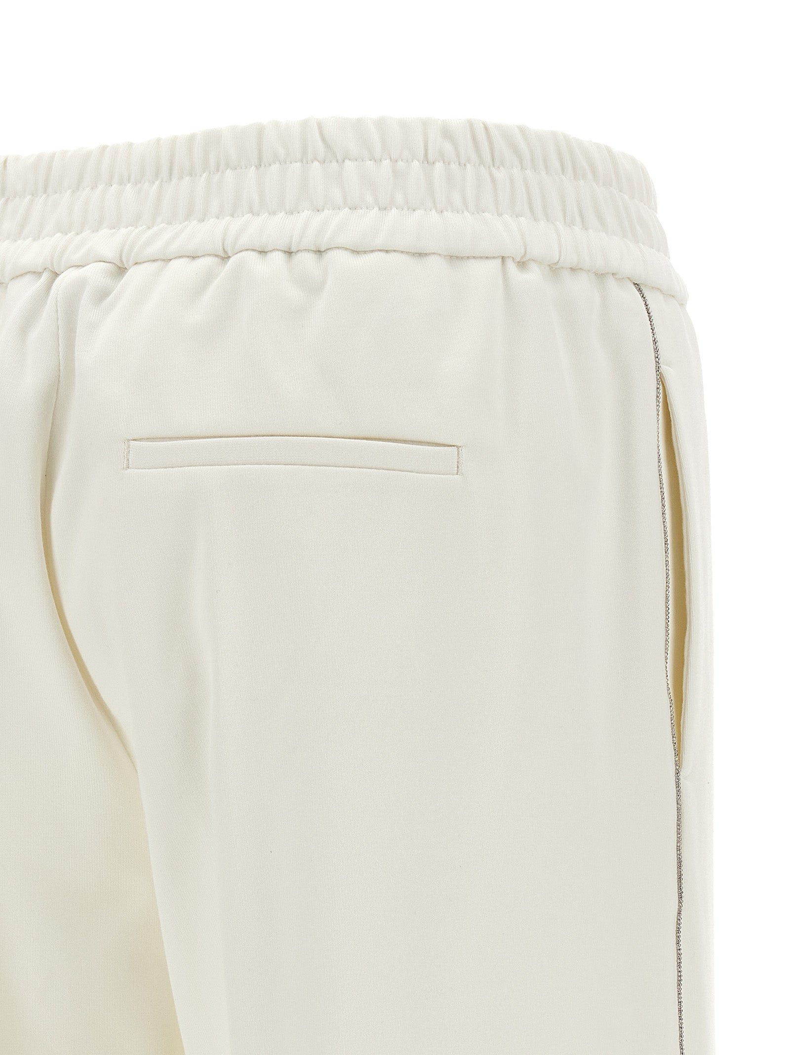 Peserico White Cotton Casual Women's Pants
