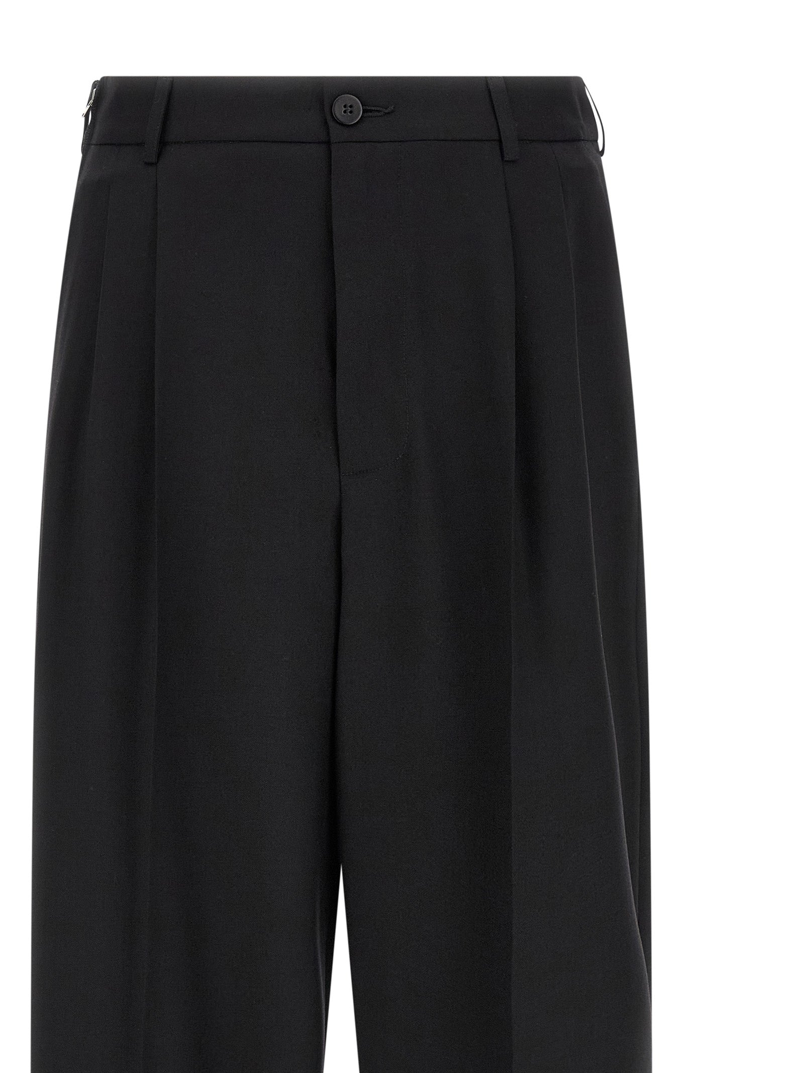 Magliano Black Wool Dress Men's Pants
