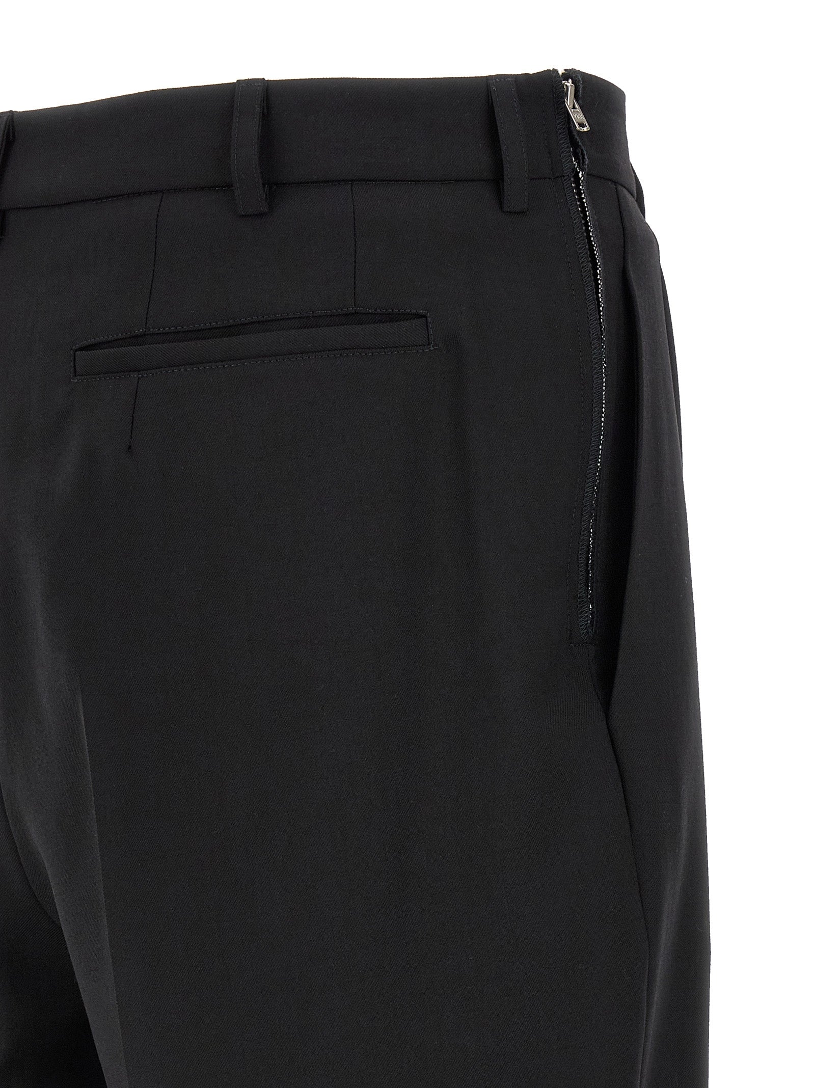Magliano Black Wool Dress Men's Pants