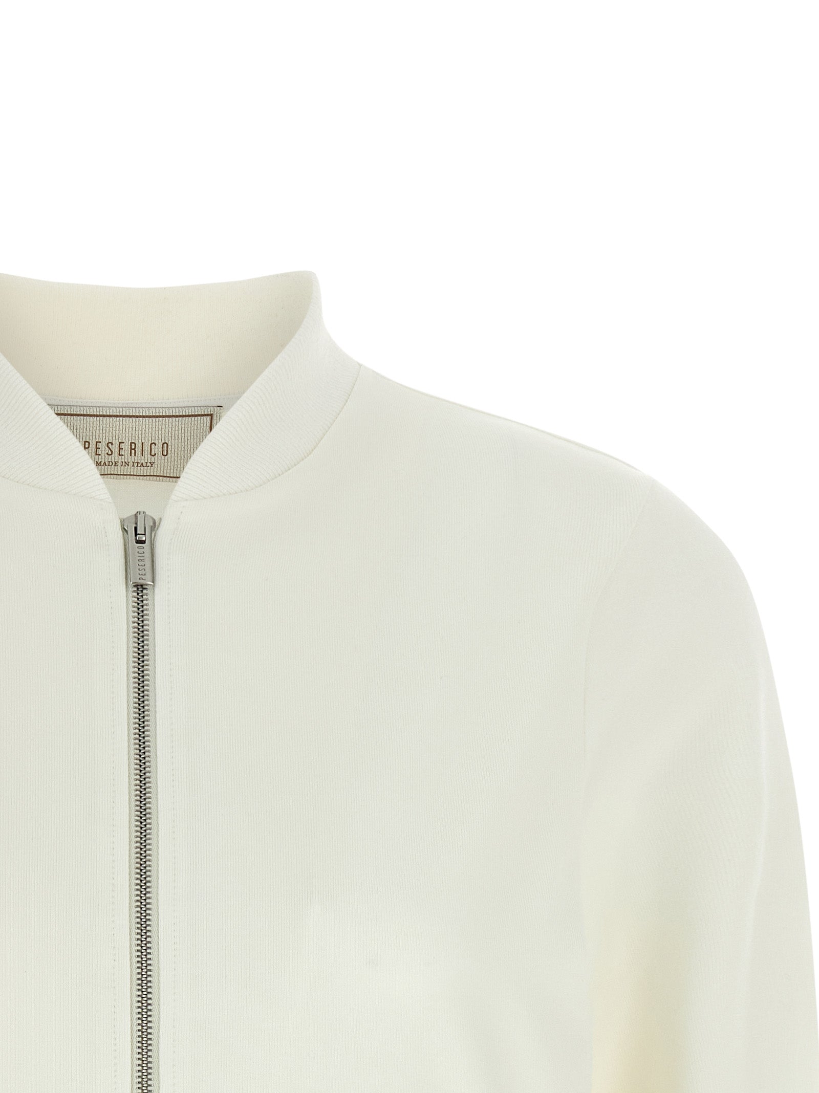 Peserico White Cotton Women's Sweatshirt