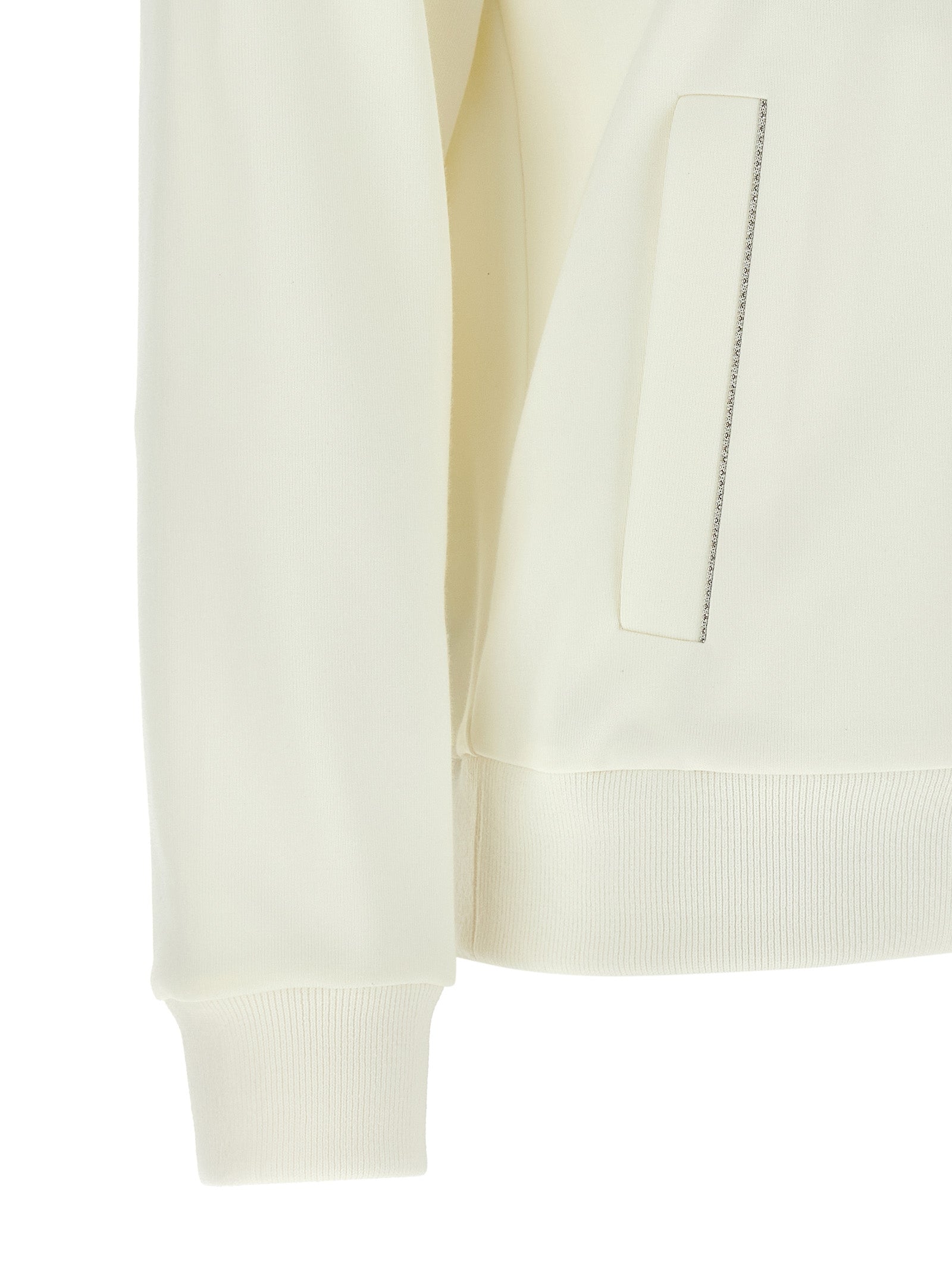 Peserico White Cotton Women's Sweatshirt