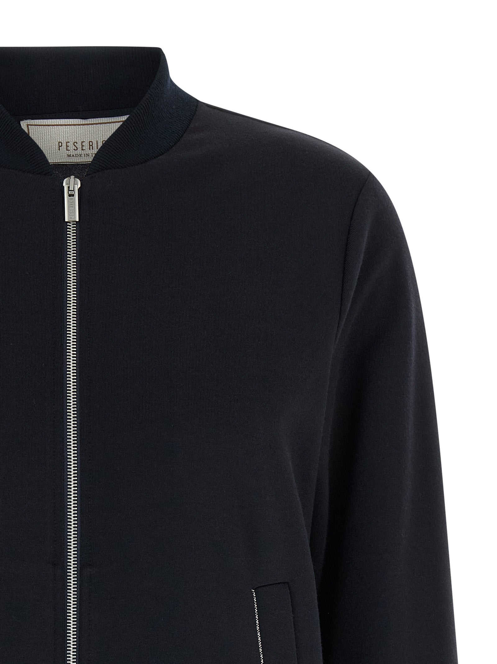 Peserico Blue Cotton Women's Bomber
