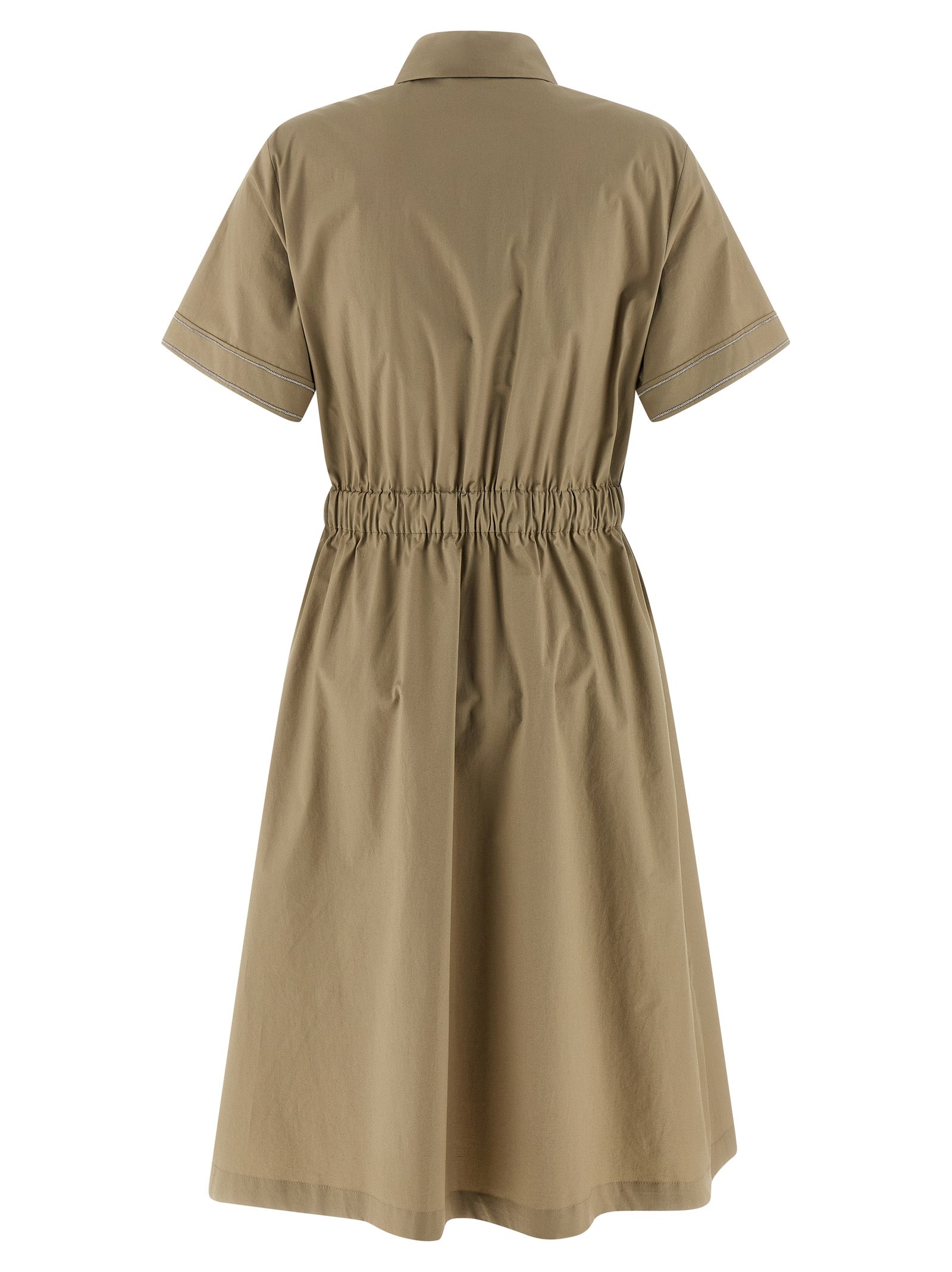 Peserico Bicolor Cotton Midi Women's Dress