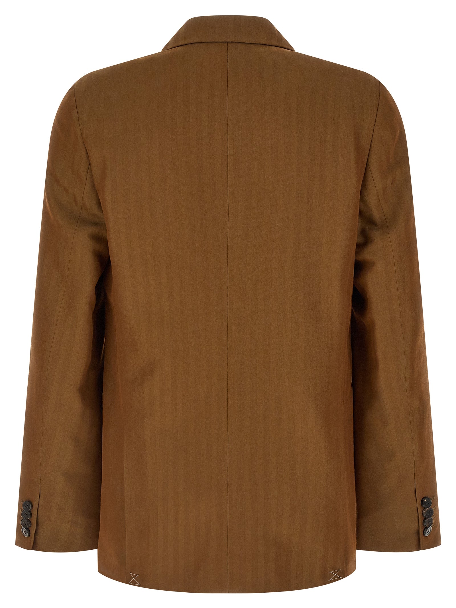 Dries Van Noten Brown Wool Men's Blazer