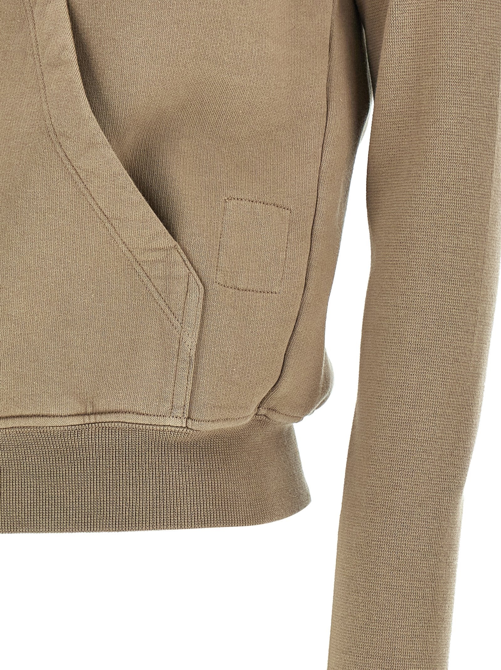 DRKSHDW Beige Cotton Women's Sweatshirt