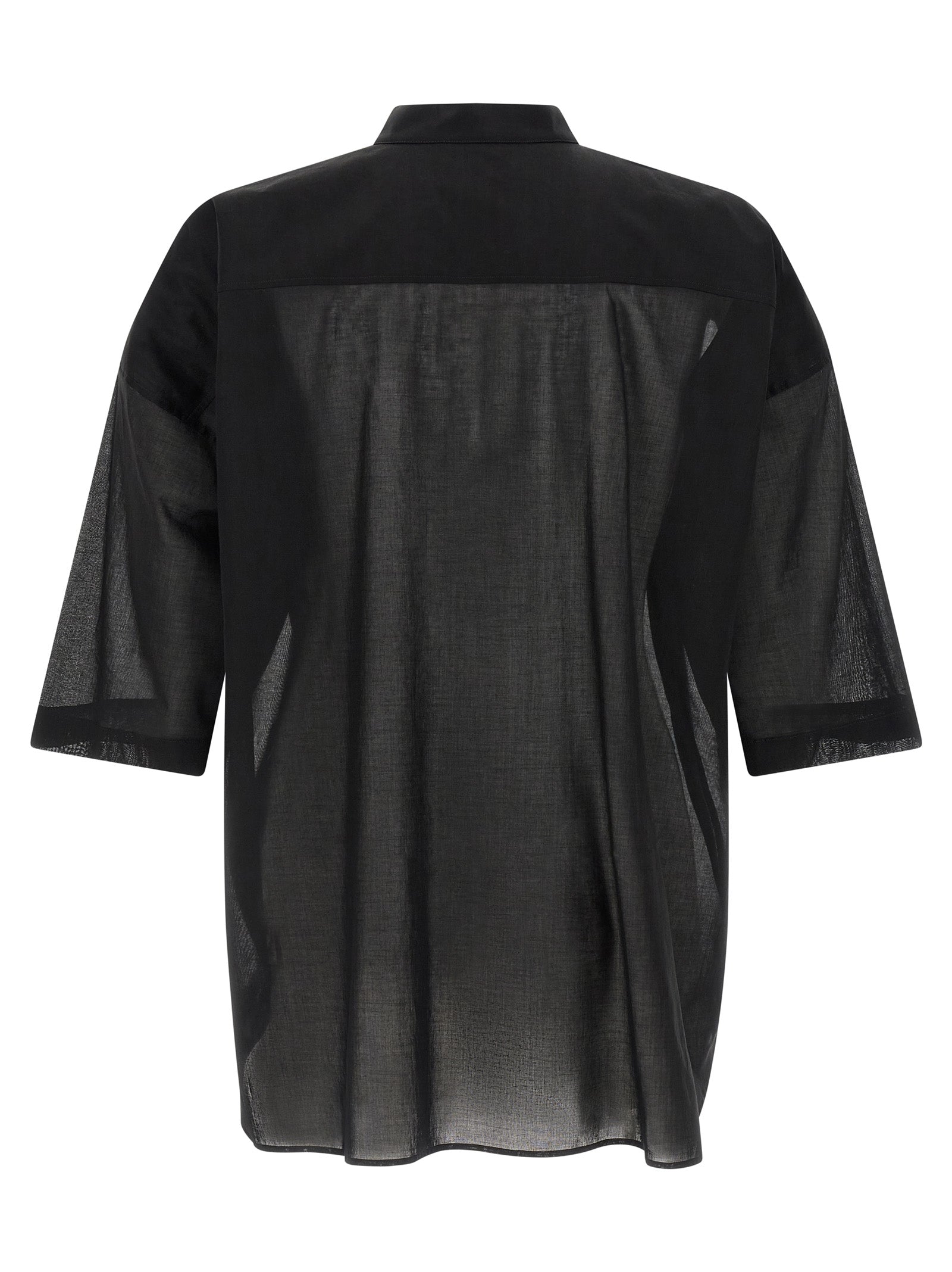 Rick Owens Black Cotton Men's Blouse