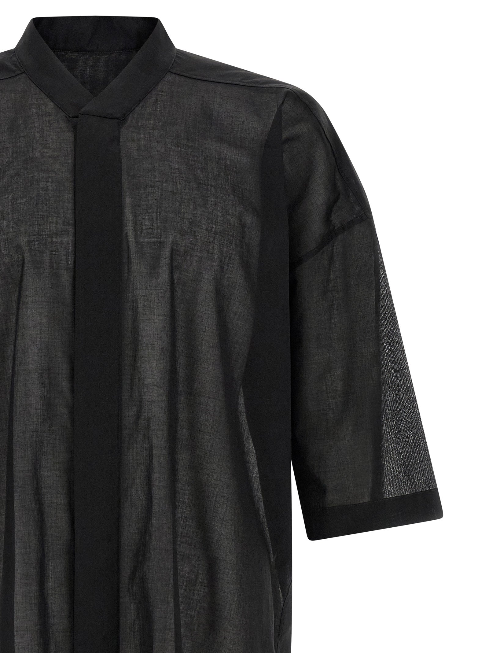 Rick Owens Black Cotton Men's Blouse