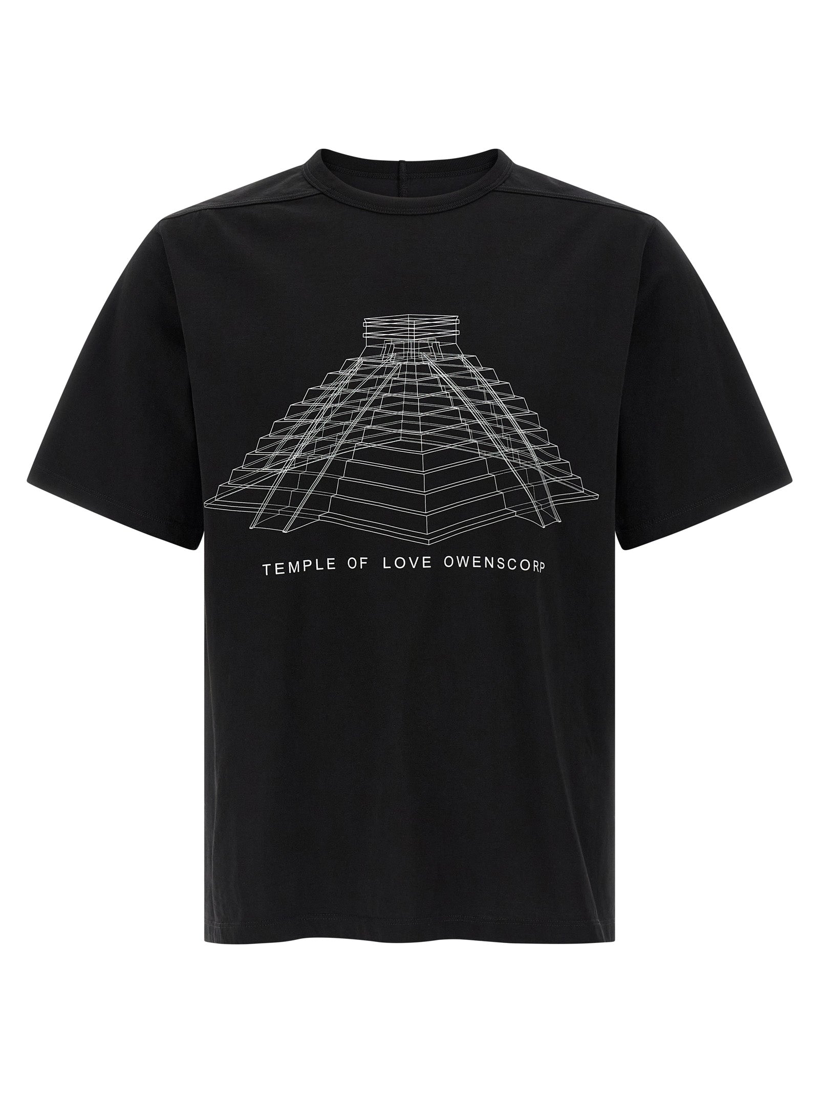 Rick Owens Black Cotton Men's T-Shirt