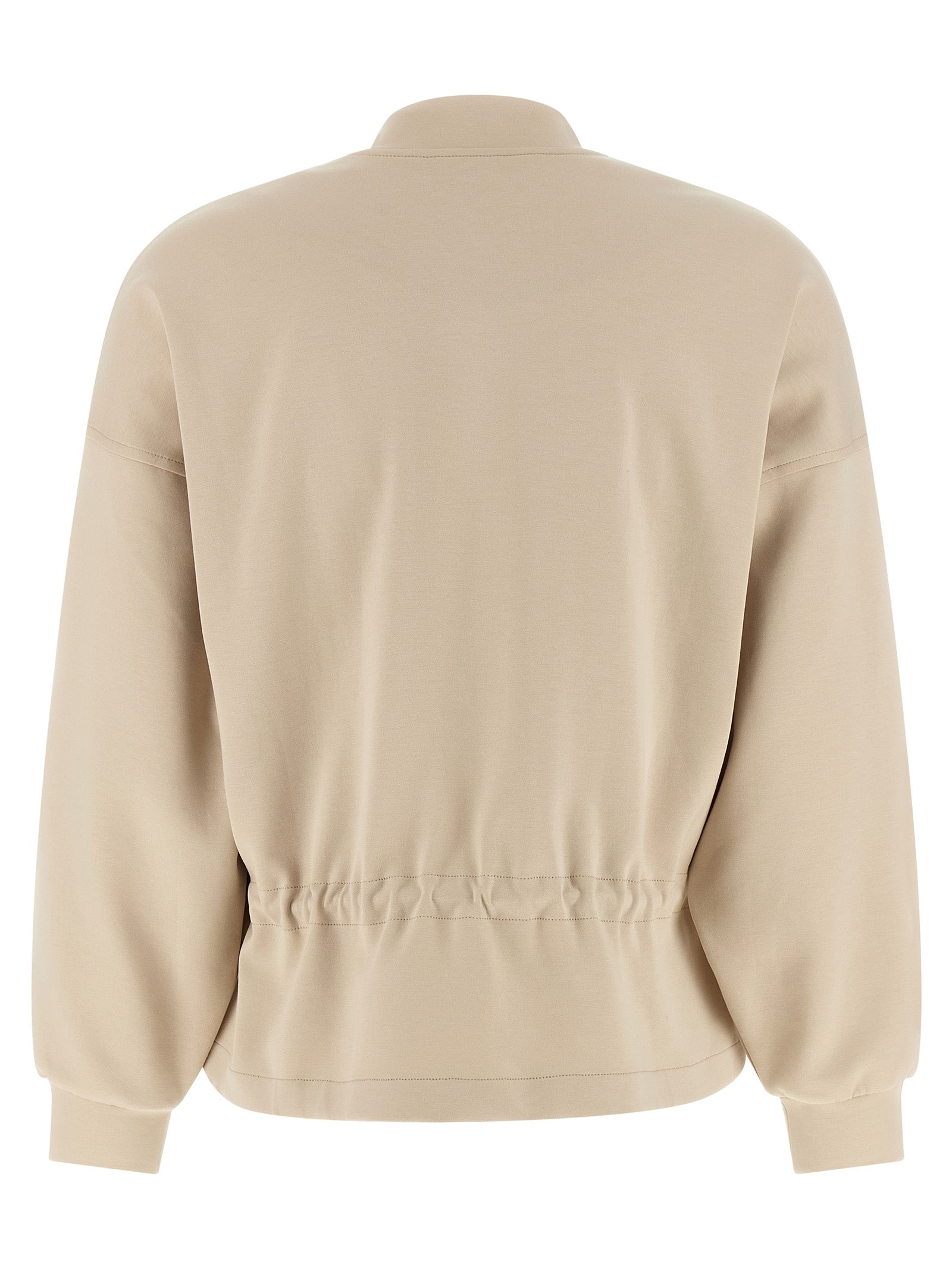 MooRER Beige Cotton Women's Sweatshirt