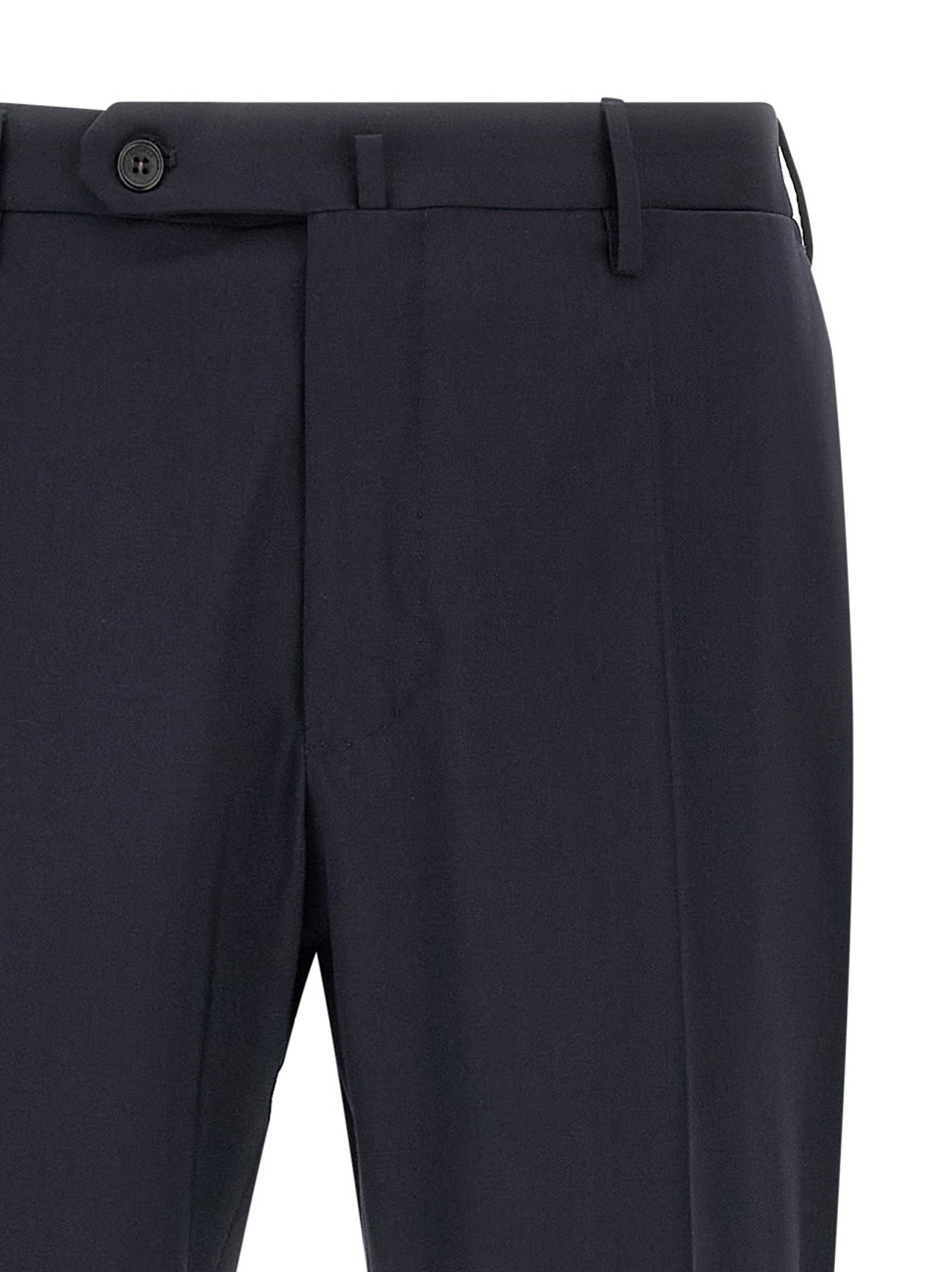 Incotex Blue Virgin Wool Dress Men's Pants