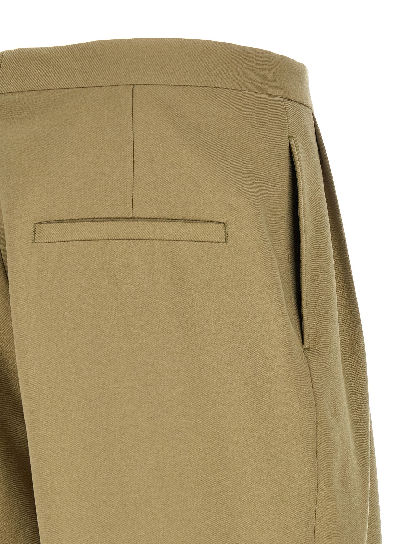 Dries Van Noten Bicolor Wool Casual Men's Pants