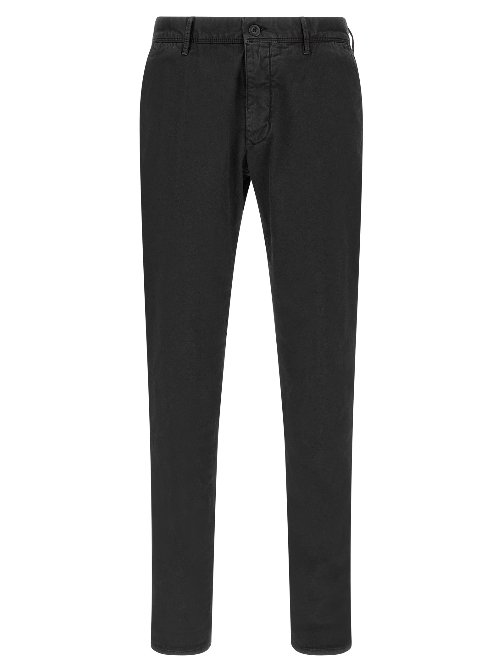 Incotex Black Cotton Casual Men's Pants